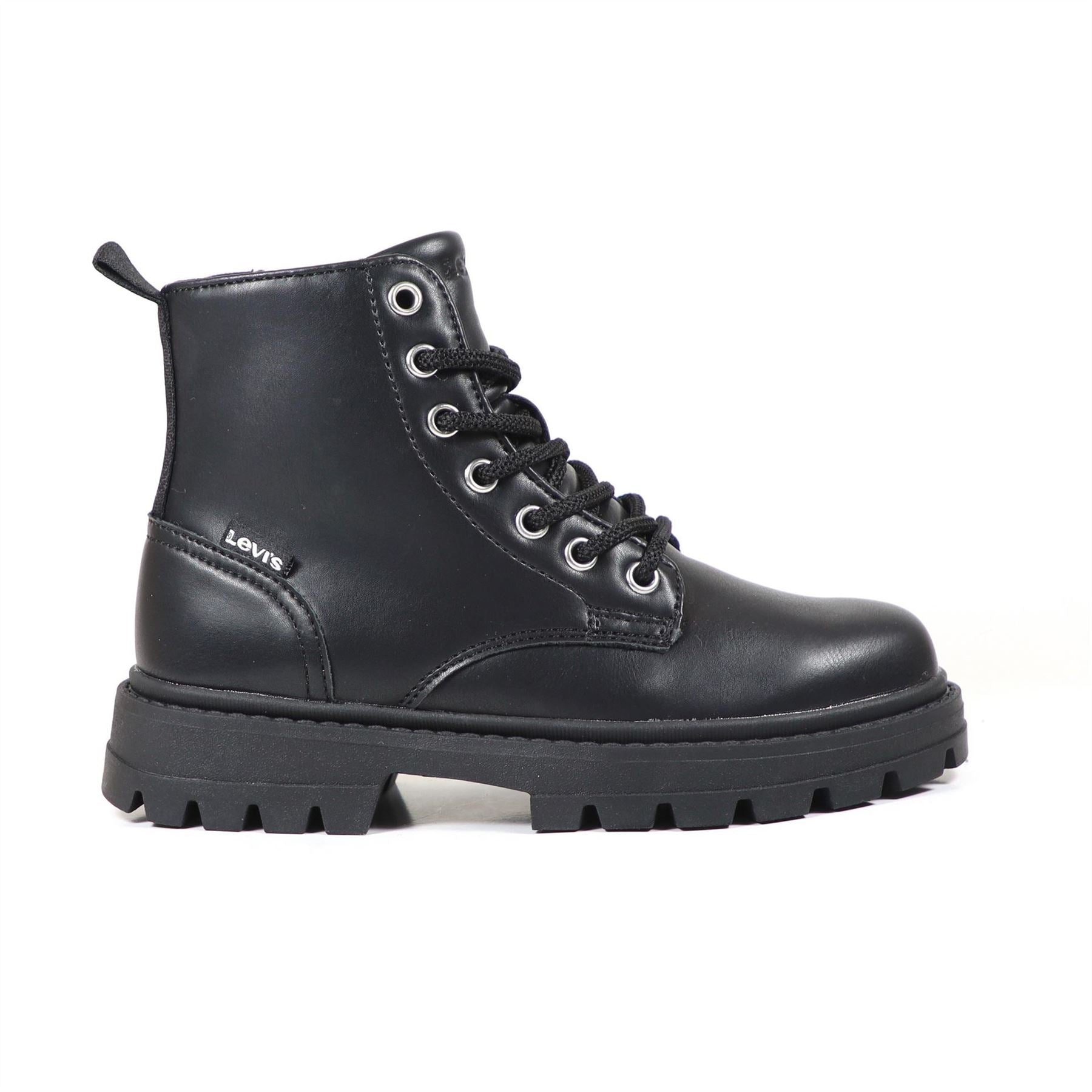 Levis Pasadena Refresh Combat Boots with Lug Sole