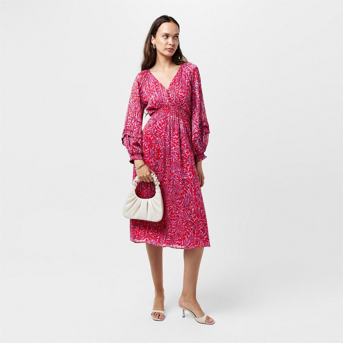 French Connection Calista Midi A Line Dress