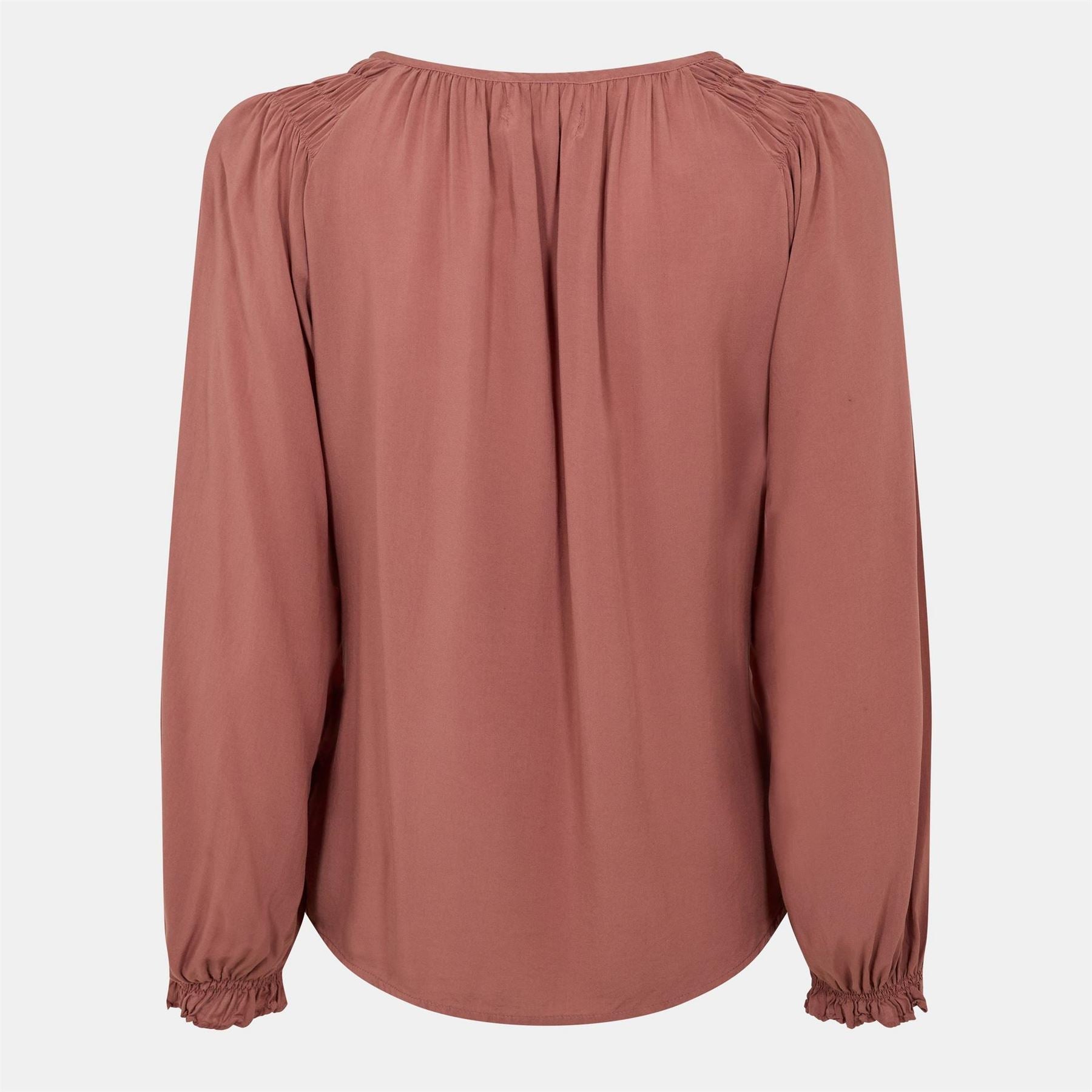 Velvet by Graham and Spencer Regular Fit V-Neck Bishop Sleeve Blouse