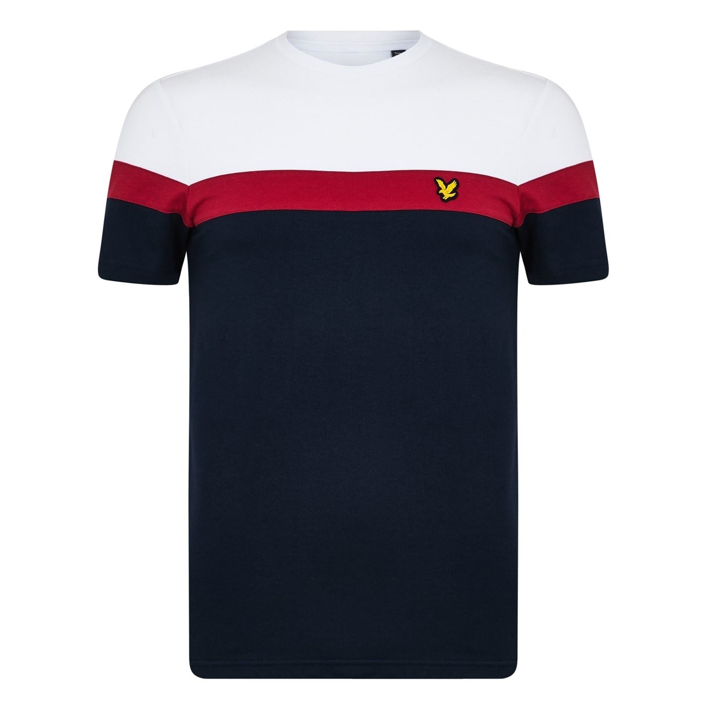 Lyle and Scott Striped Short Sleeve Performance Gym Top