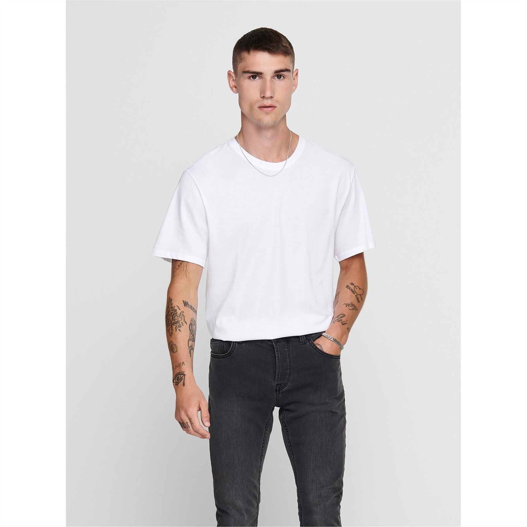 Only and Sons Oversize Fit Crew Neck Short Sleeve Boyfriend T-Shirt