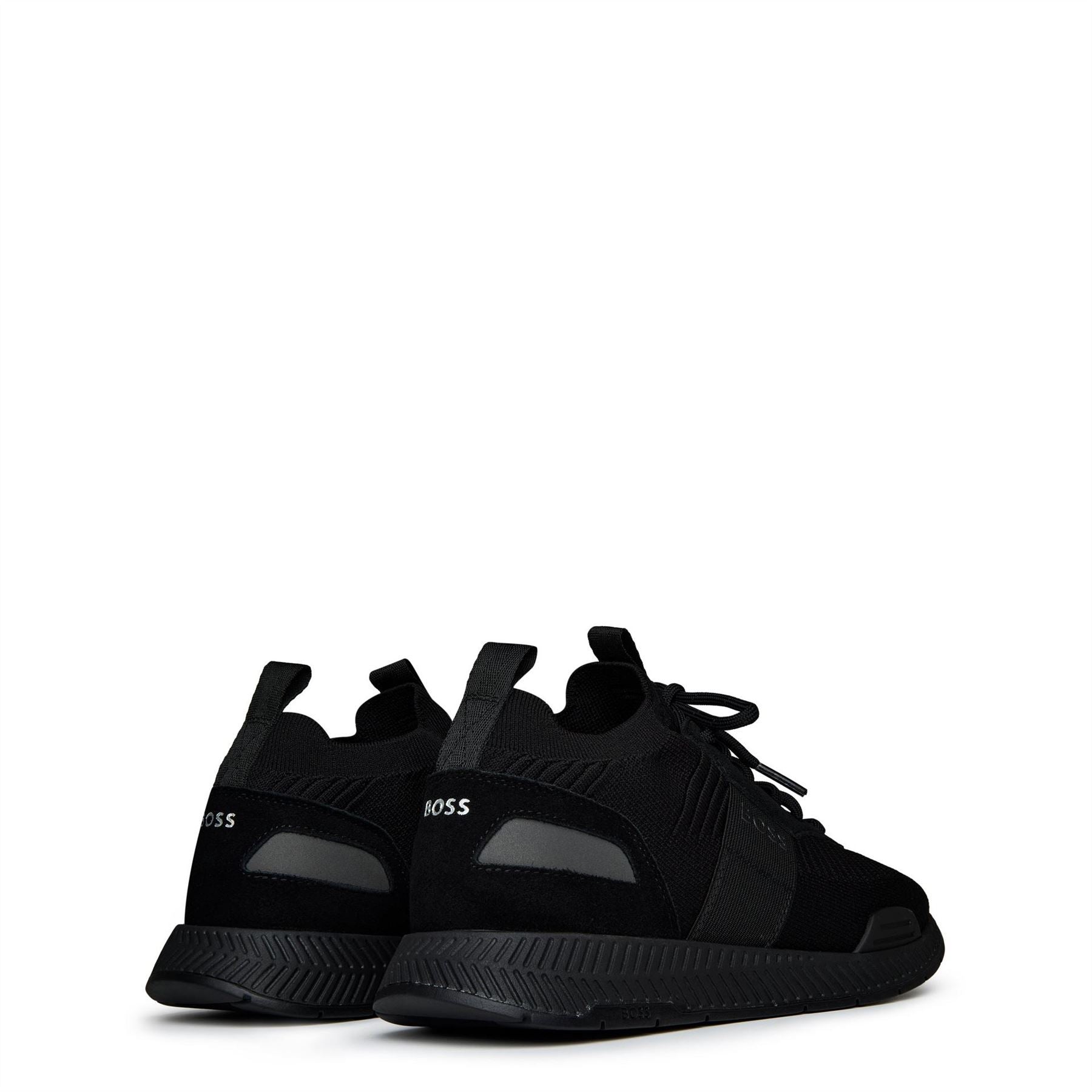 Boss Titanium Knit Runners, Sock Like Fit