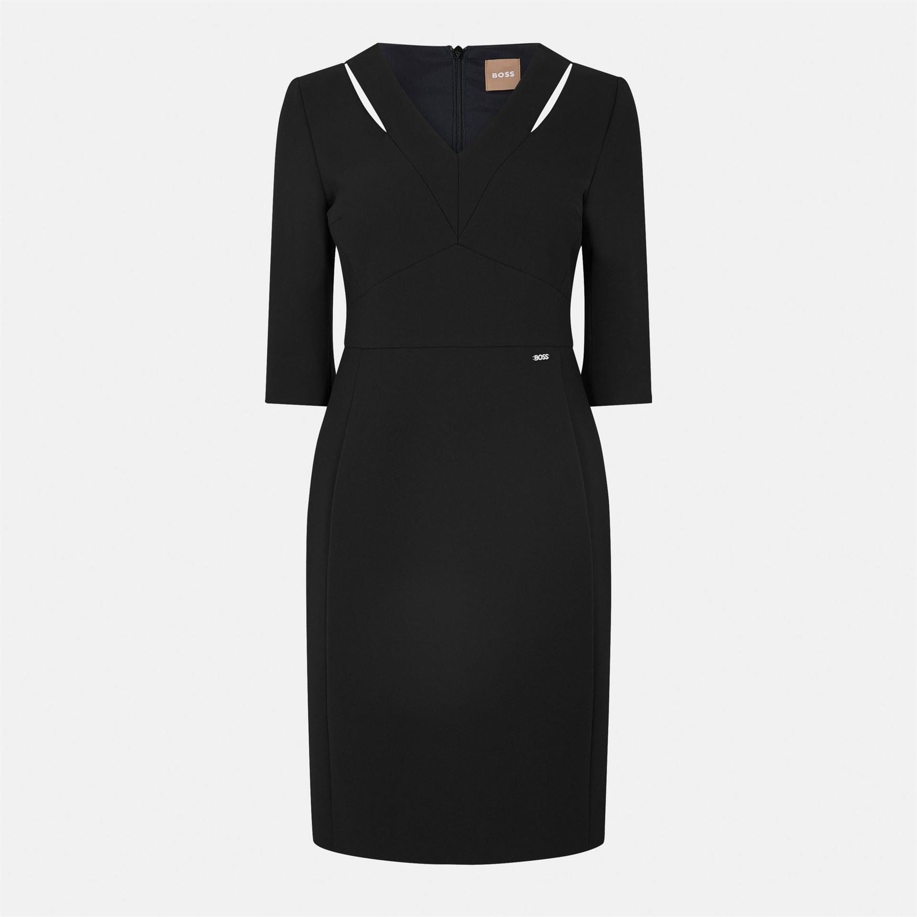 Boss Dilira V-Neck Knee Length Wrap Dress