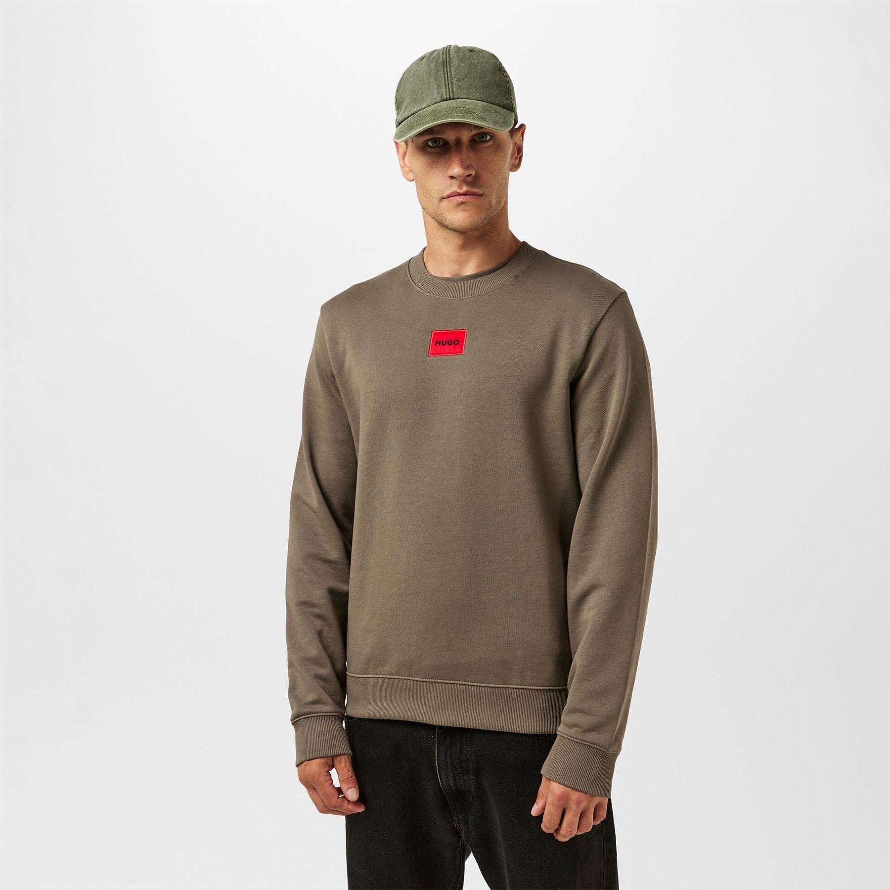 Hugo HUGO Long Sleeve Contemporary Sweatshirt   Crew Neck (Diragol)