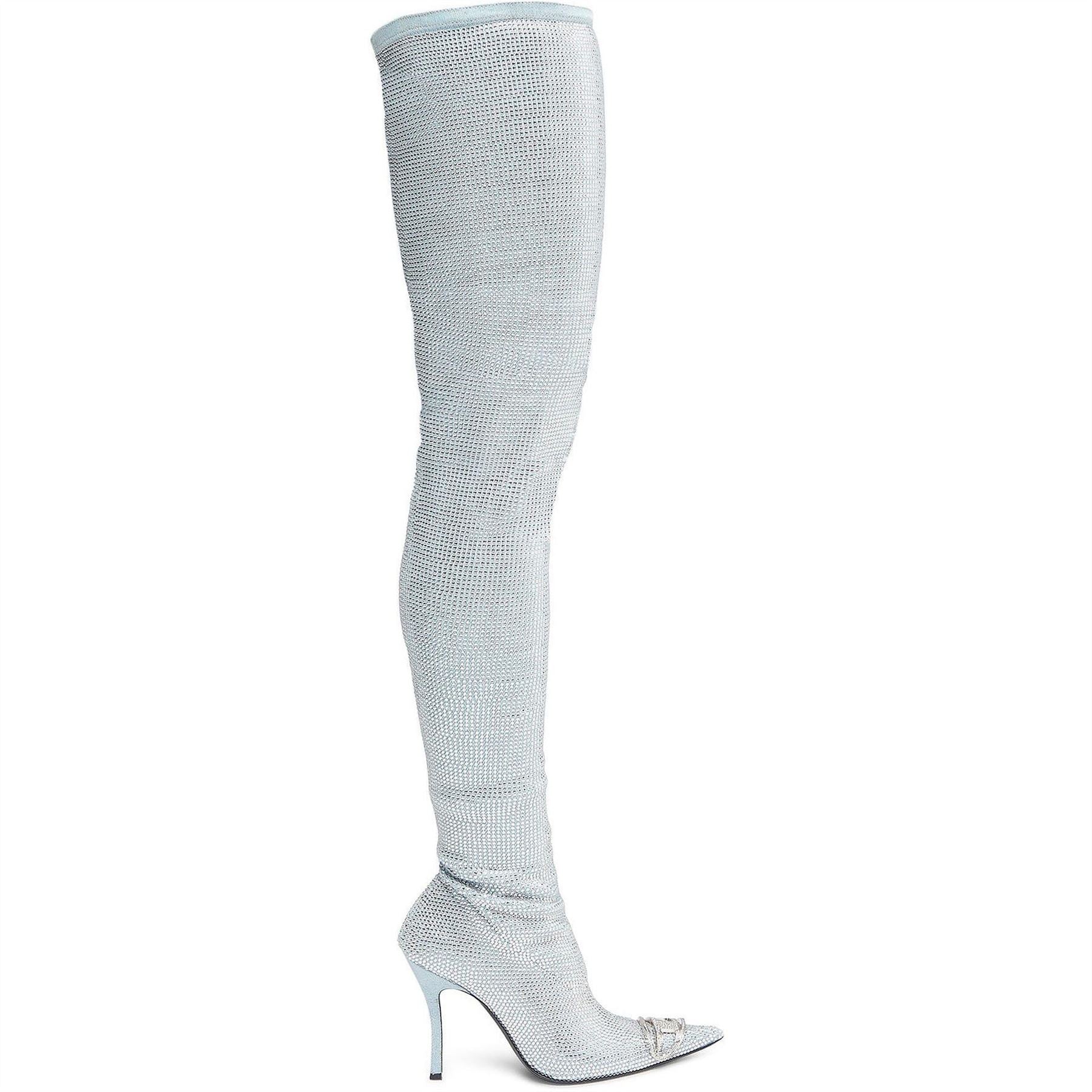 Diesel Vnus Textured Over The Knee Stiletto Boots