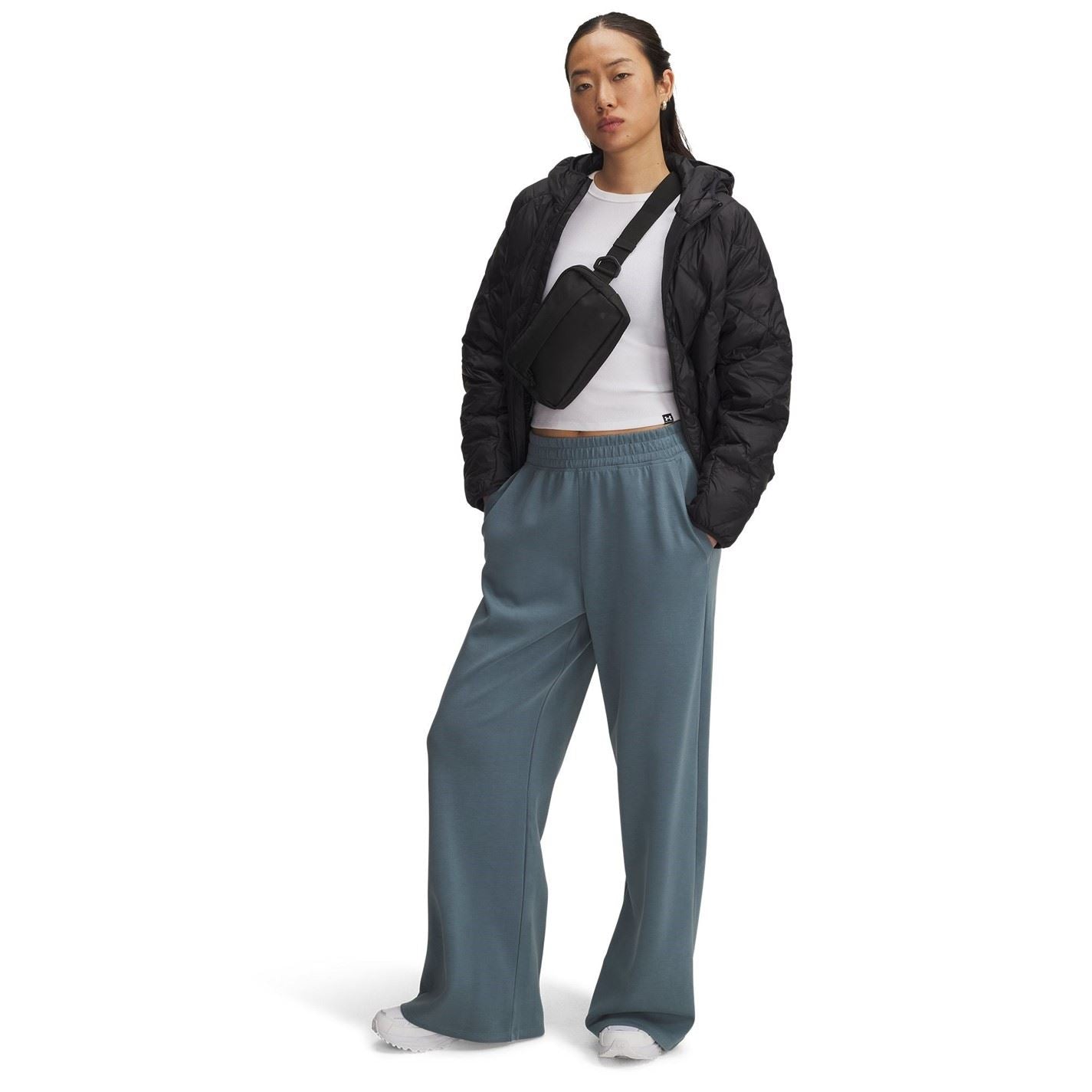 Under Armour Legend Solid Patterned Hooded Drawstring Down Jacket