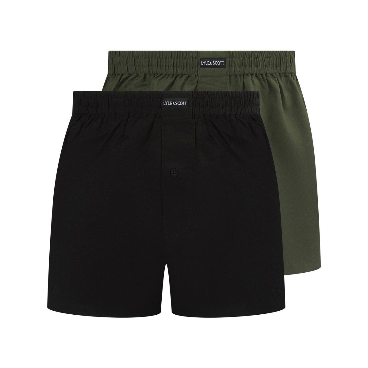 Lyle and Scott 2 Pack Woven Boxer Shorts