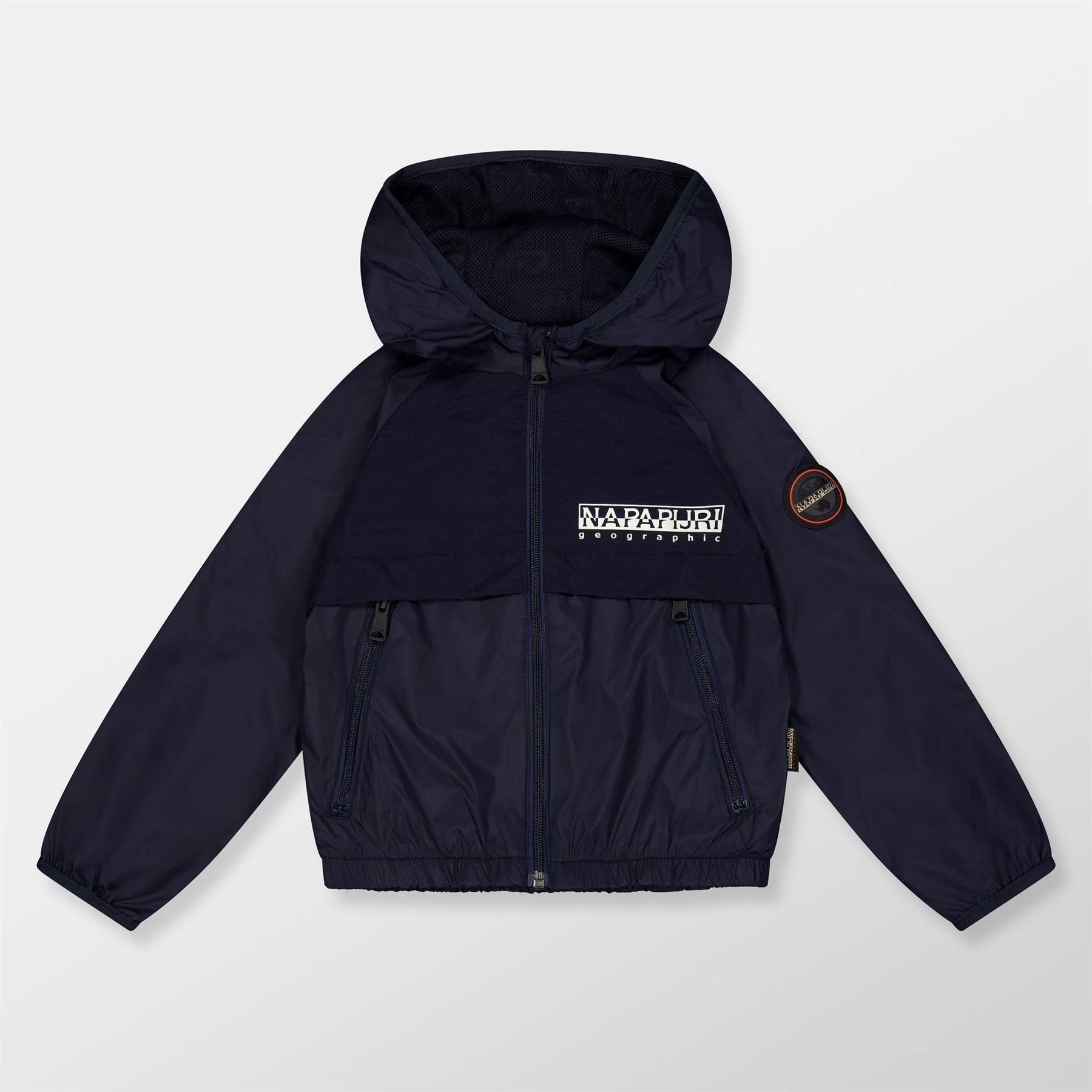 Napapijri Allori Solid Patterned Hooded Rain Jacket