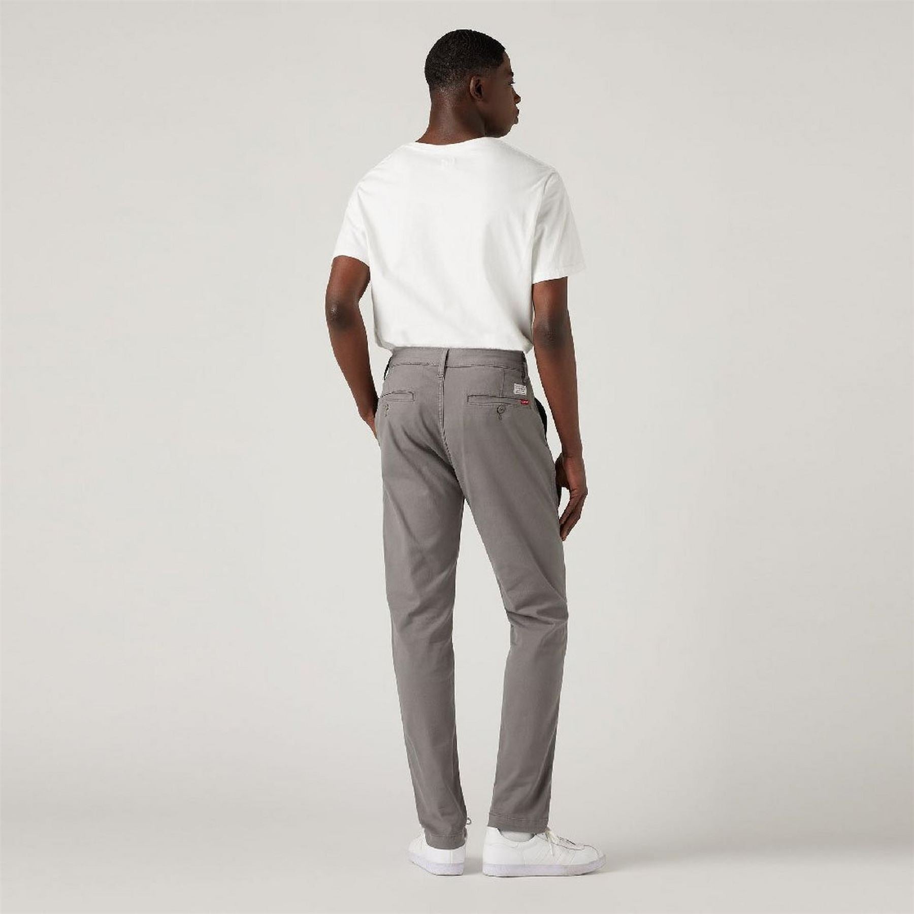Levis Solid Patterned Slim Chinos with Slant Pockets