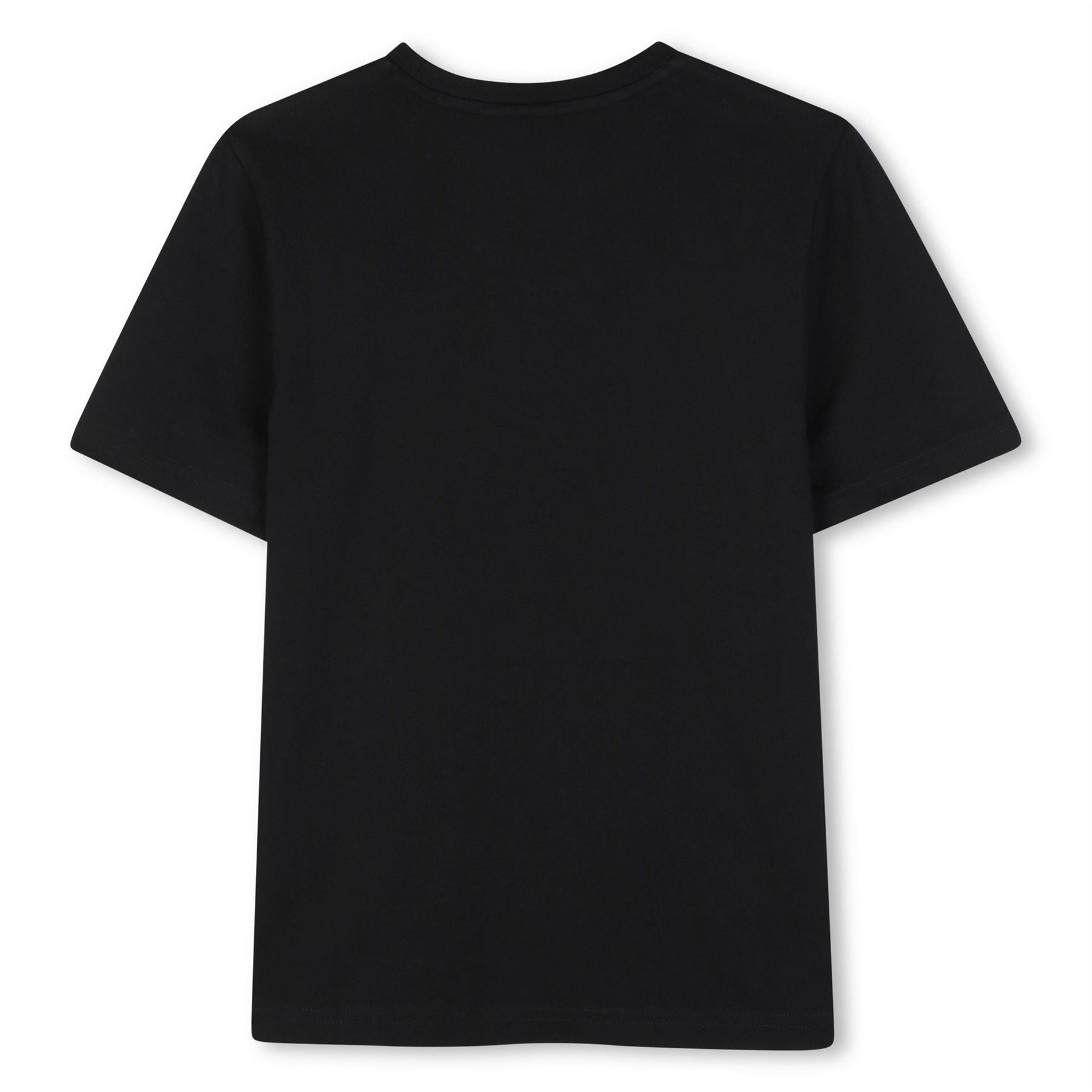 Boss Multi Logo Cotton Crew Neck Short Sleeve T-Shirt