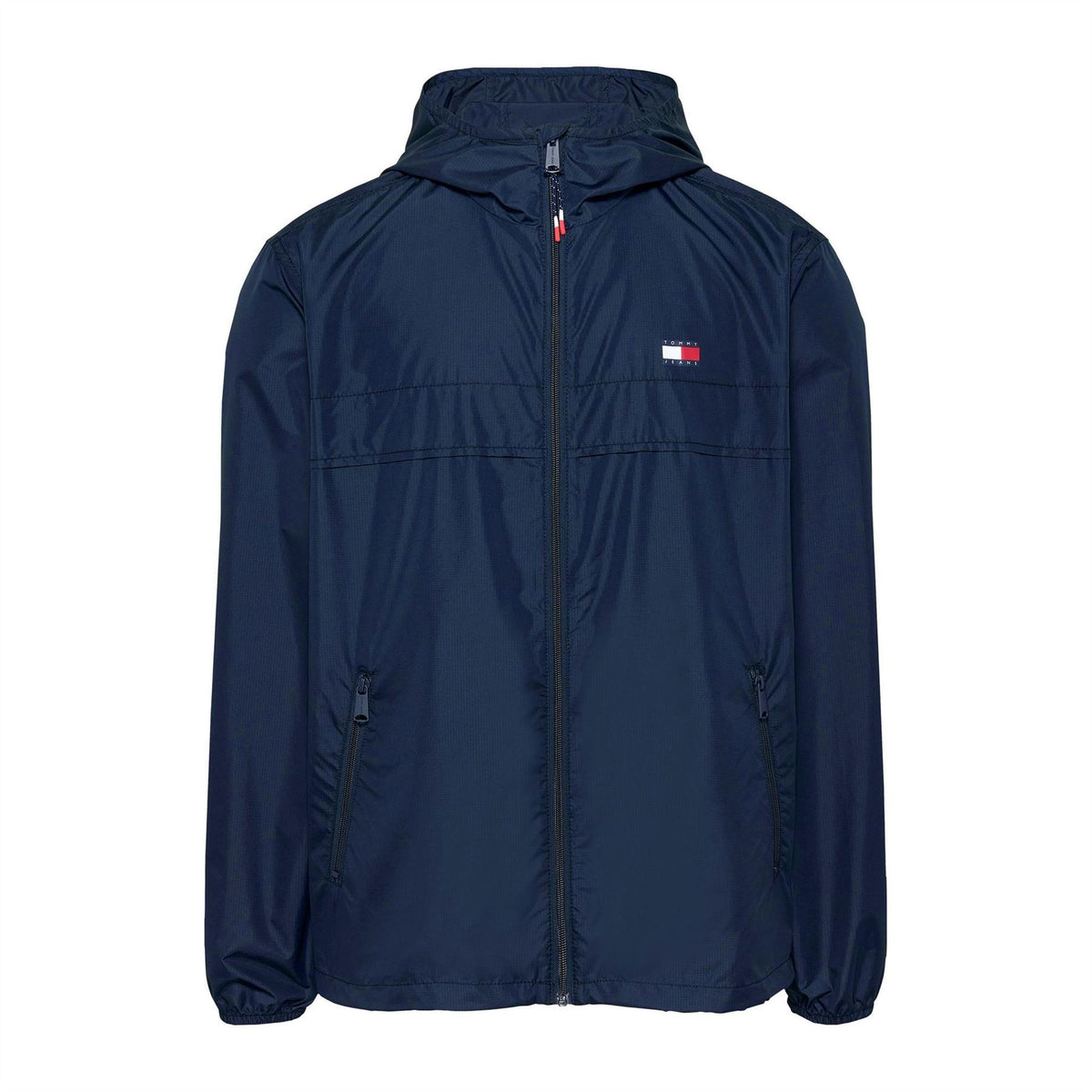 Tommy Jeans Hooded Relaxed Fit Windbreaker with Zipped Pocket