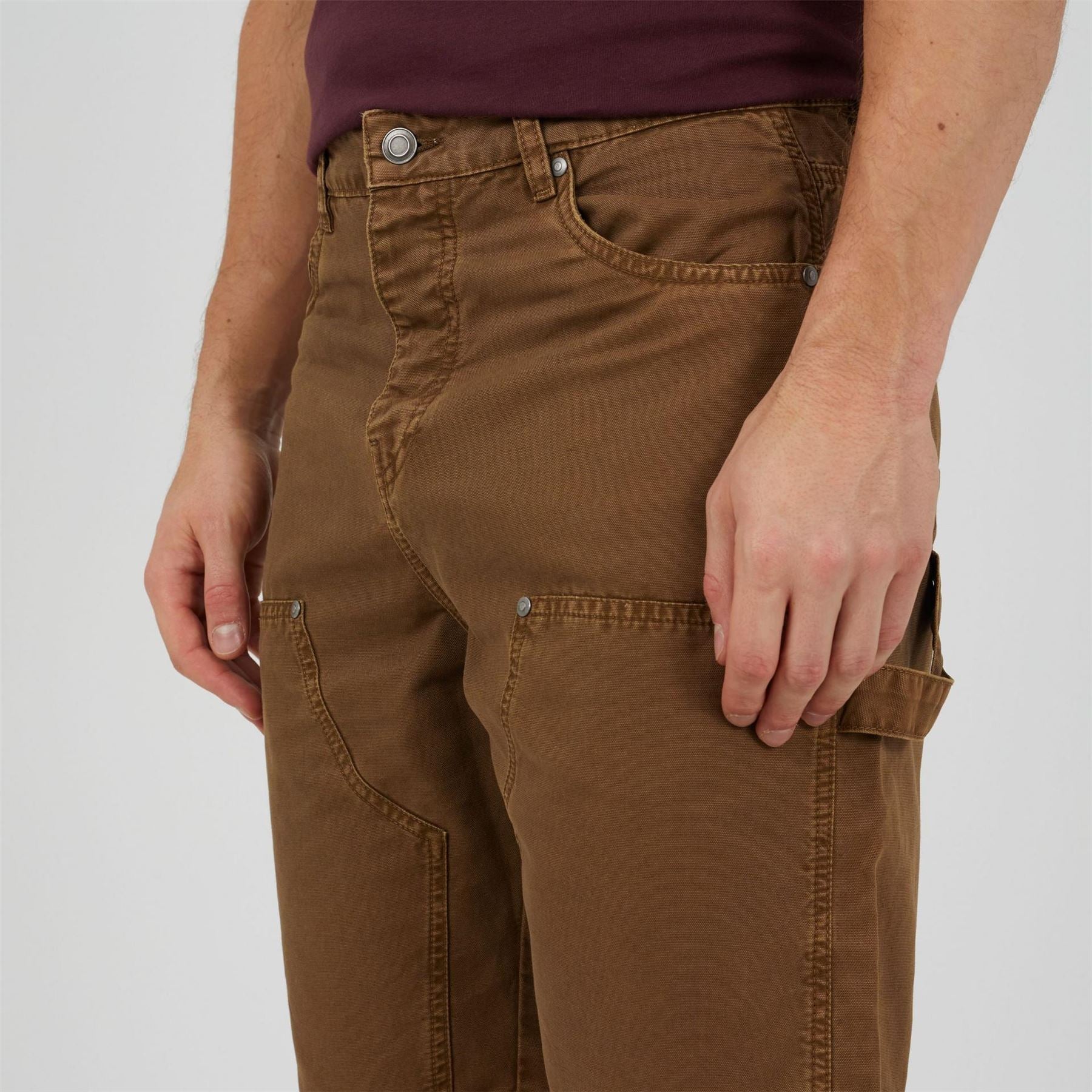 Brave Soul Loose Fit Carpenter Woven Tracksuit Shorts