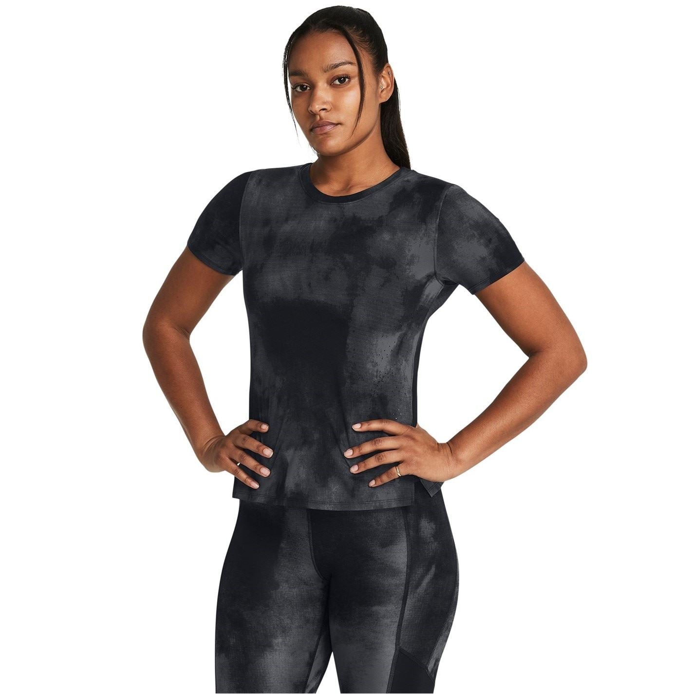 Under Armour Womens Armour Ua Launch Elite Printed Ss Running Top