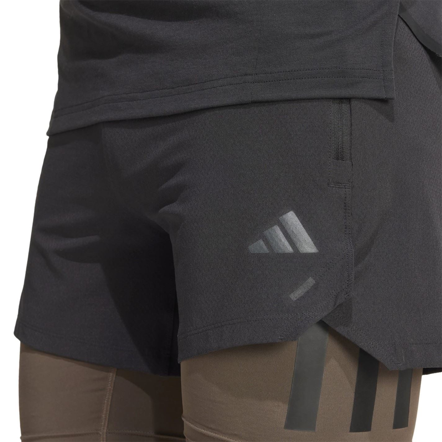 adidas Mens Power Workout Two In One Shorts