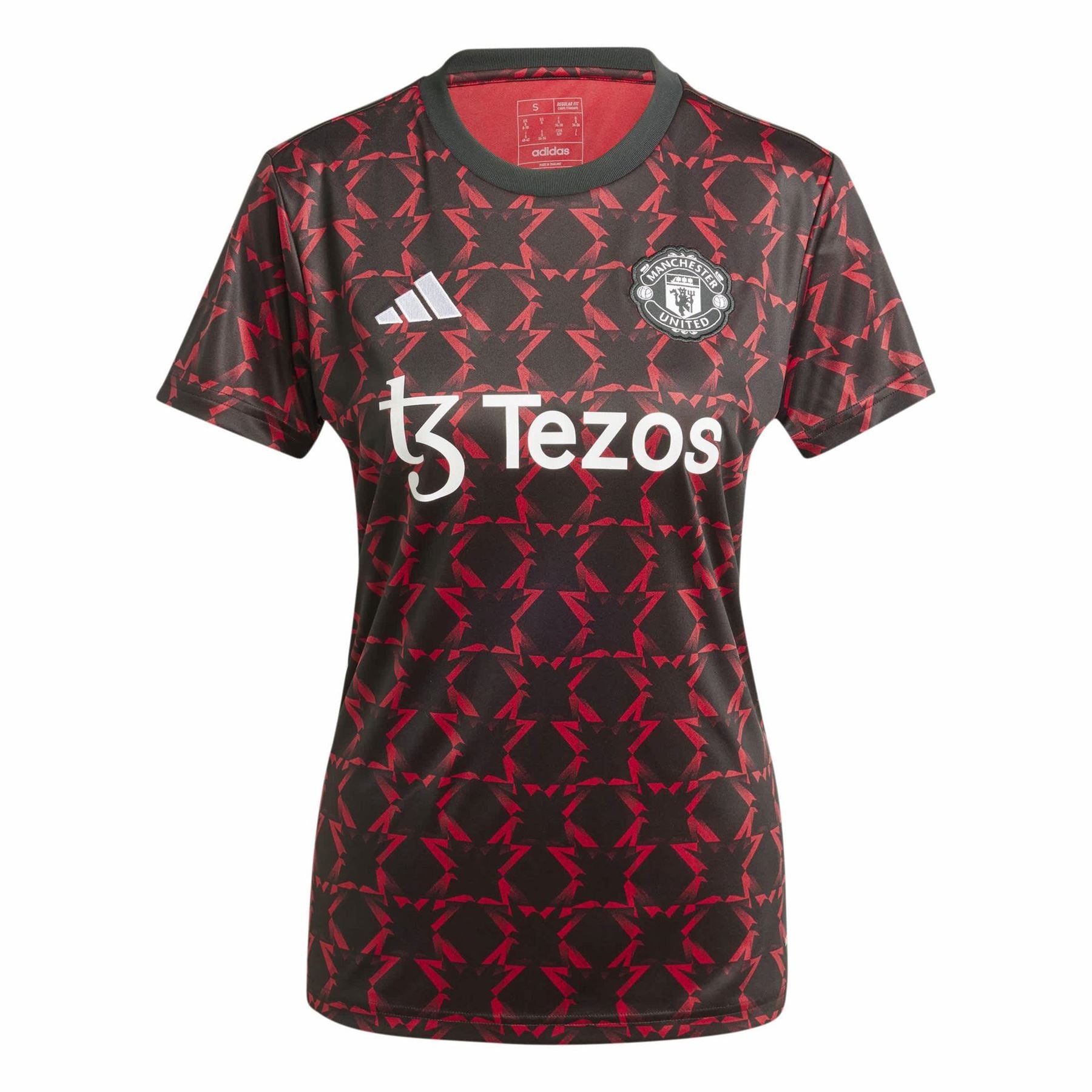 adidas Womens Manchester United Pre Match Shirt 2024 2025