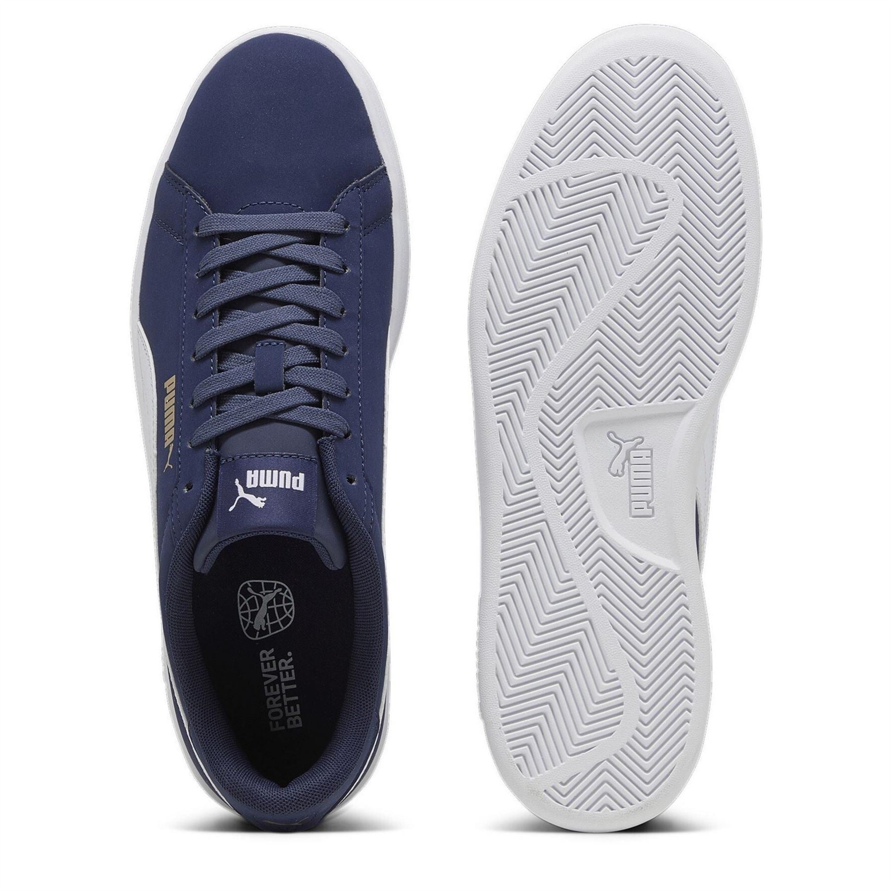 Puma Smash 3.0 Buck Low Top Lace-Up Sneakers