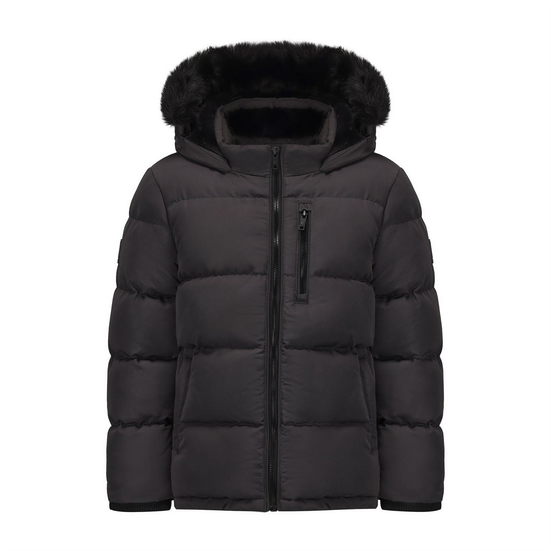 SoulCal Boys 2 Zip Bubble Jacket Junior
