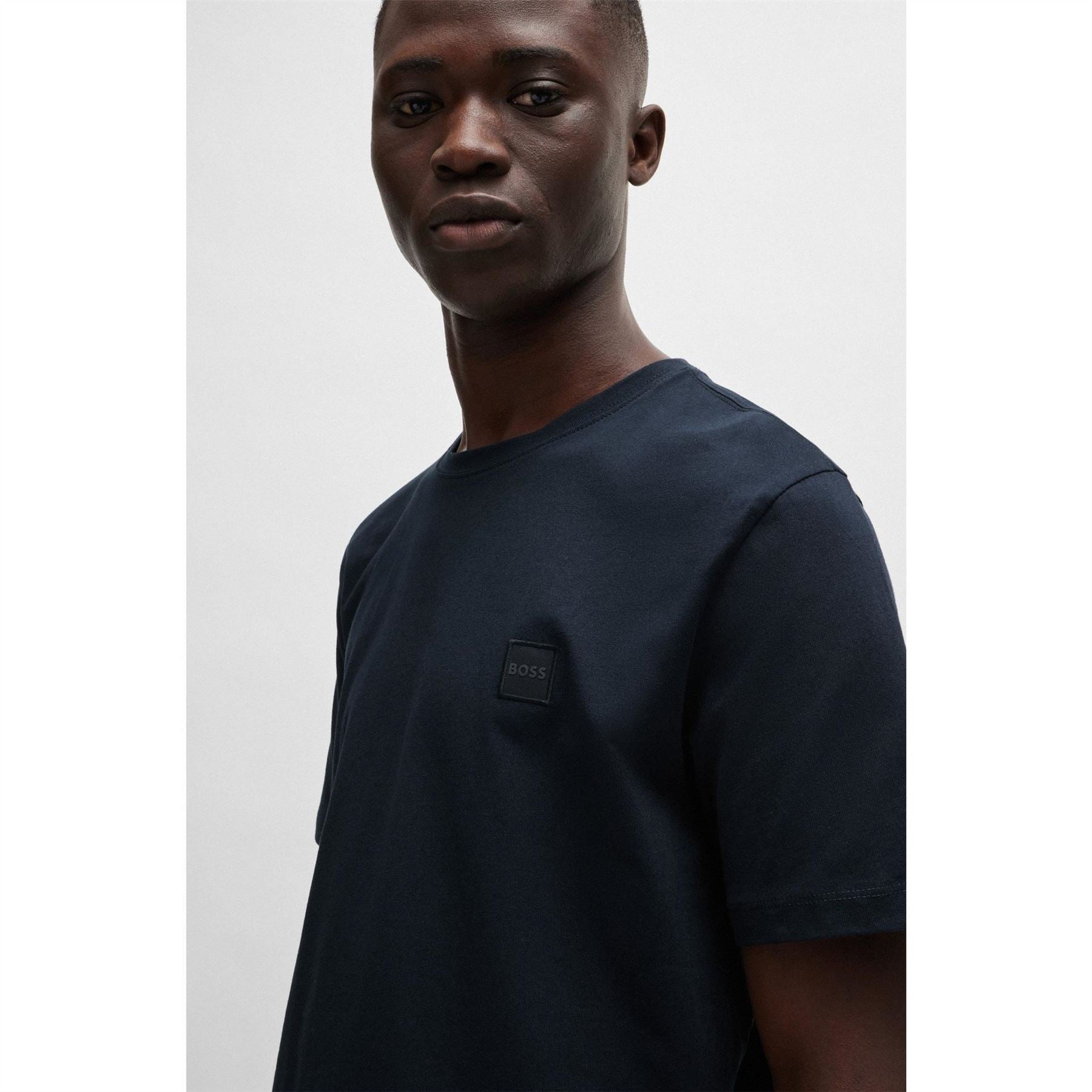 Boss BOSS ORANGE Tales T Shirt with Logo Patch Premium Cotton