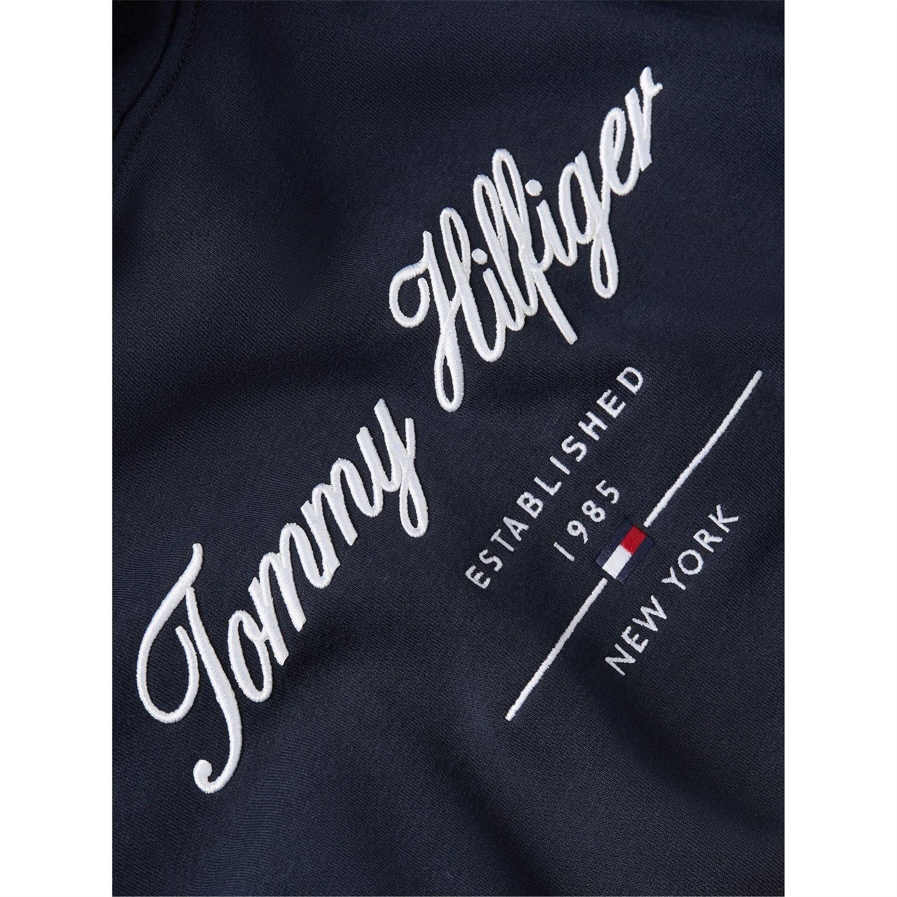 Tommy Hilfiger Hooded Logo Print Regular Fit Sweatshirt