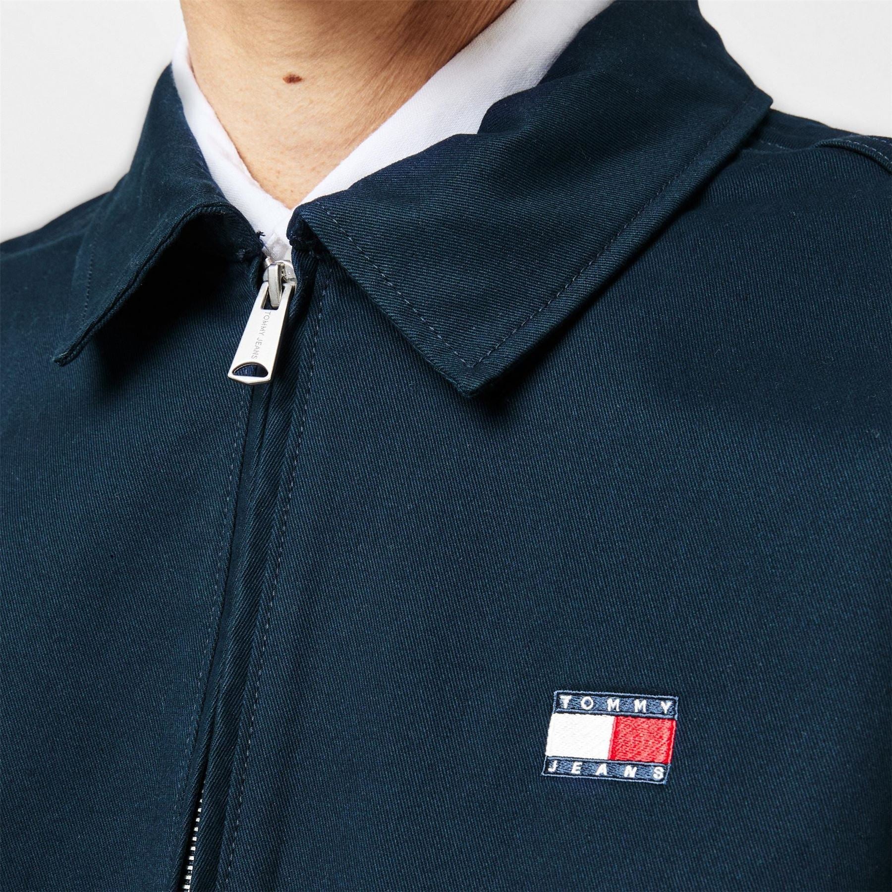 Tommy Jeans Hooded Ribbed Cuff Relaxed Fit Overshirt