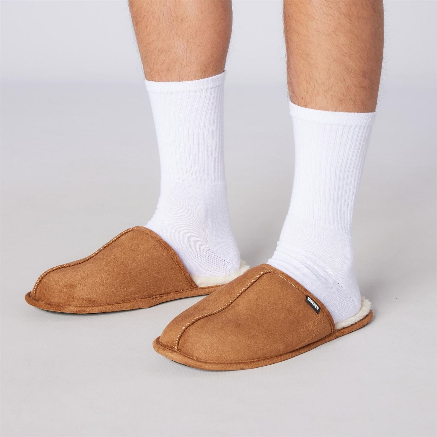 DKNY Mens Slippers Castor