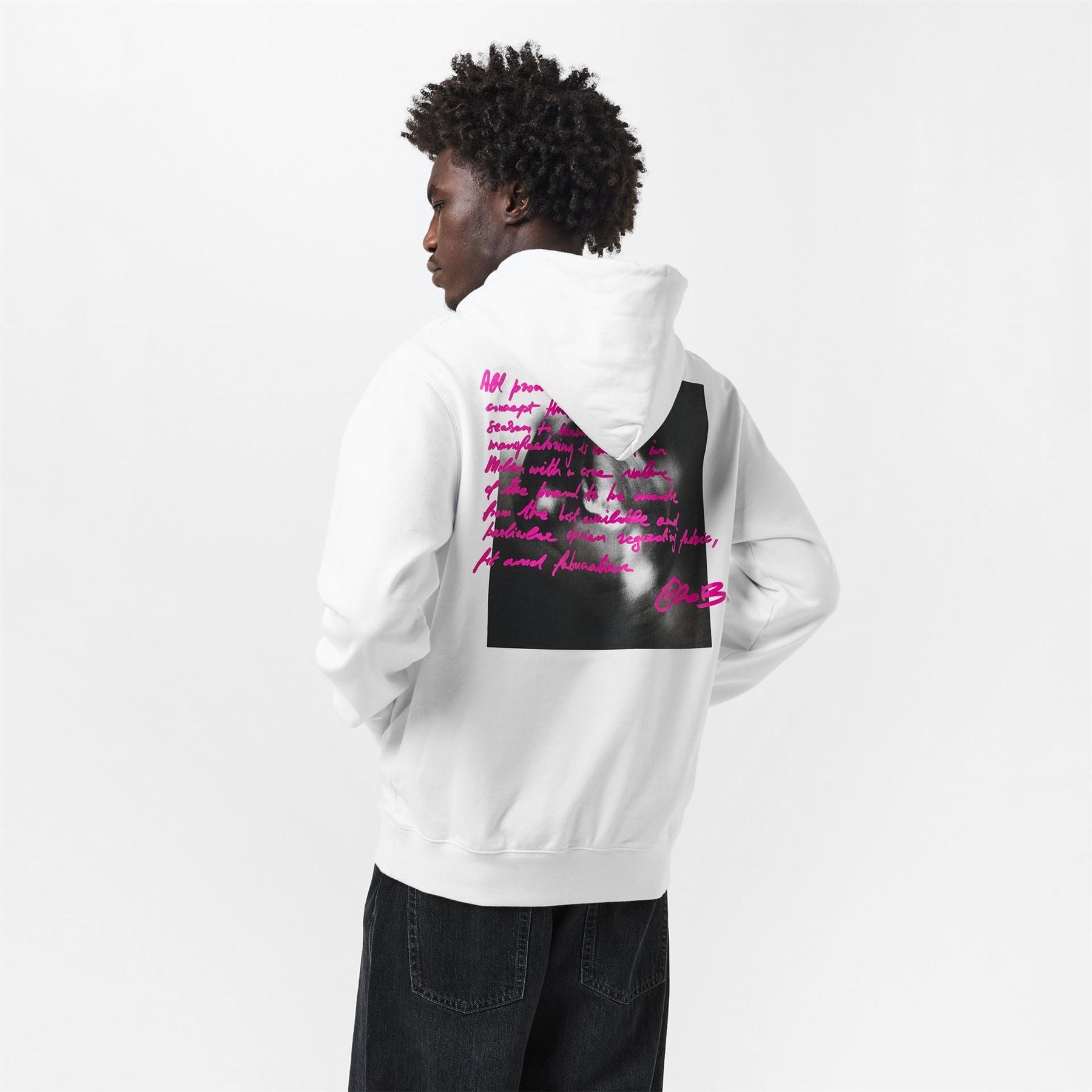 Off White Tornado Slim Fit Hooded Sweatshirt