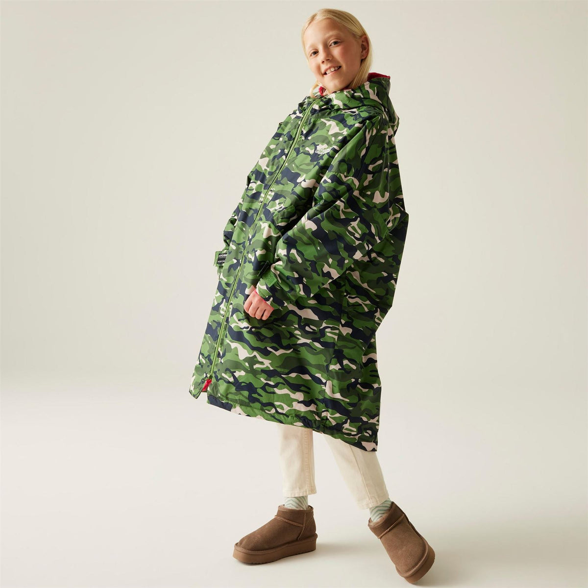 Regatta Kids Fleece Lined Oversized Fit Waterproof Robe