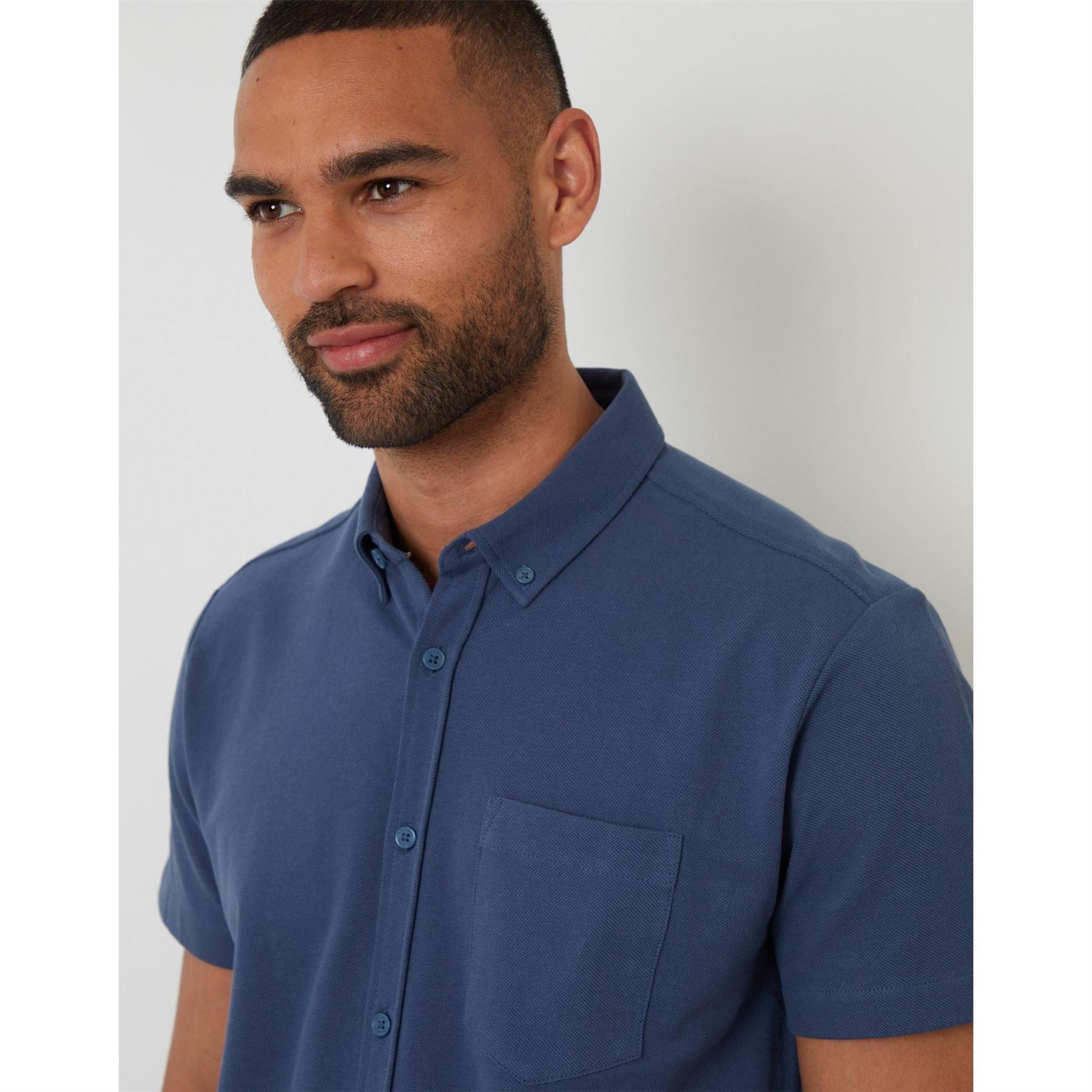 Threadbare Majestic Regular Fit Button Down Collar Shirt