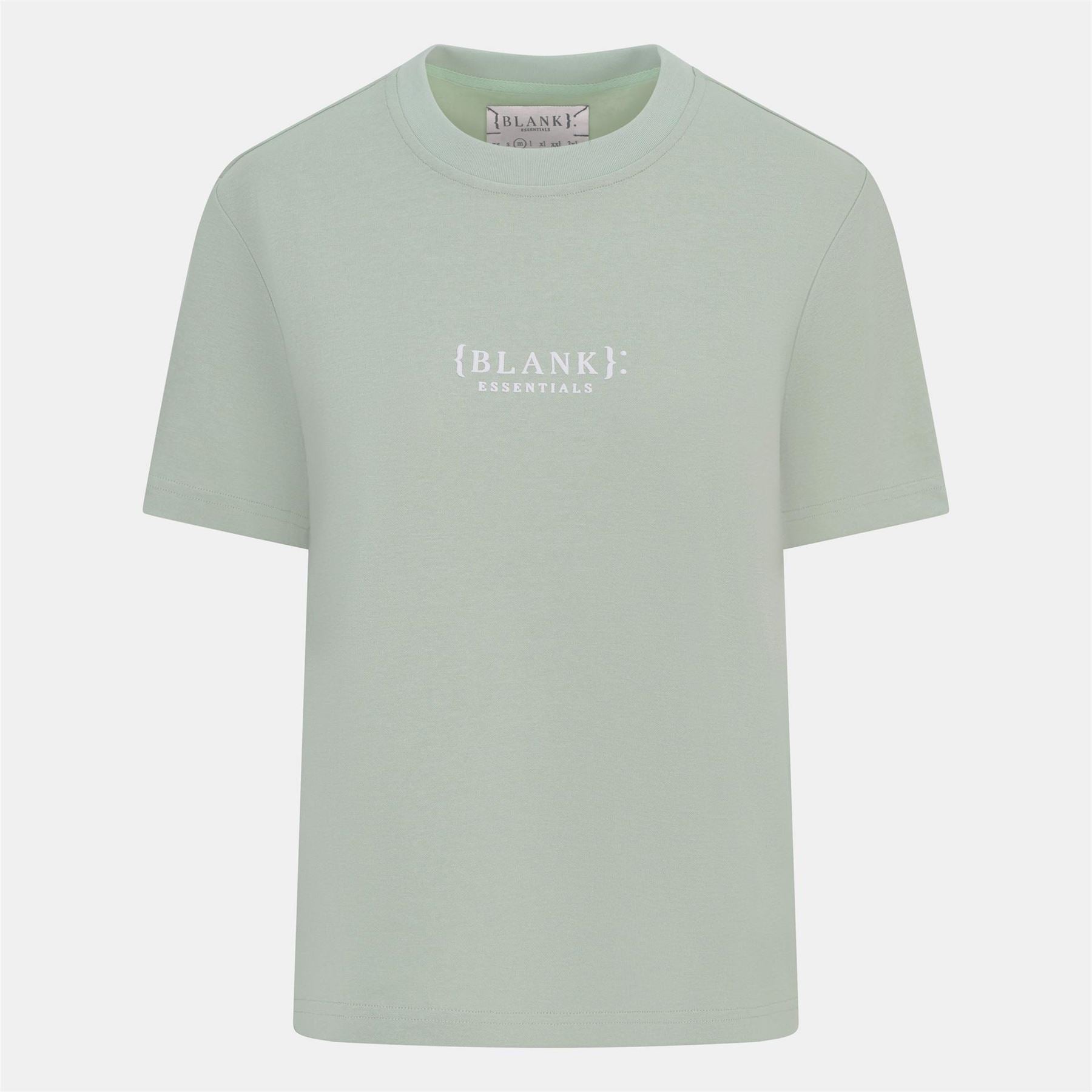 Blank Essentials Embroidered Text Graphic Crew Neck Short Sleeve Boyfriend T-Shirt