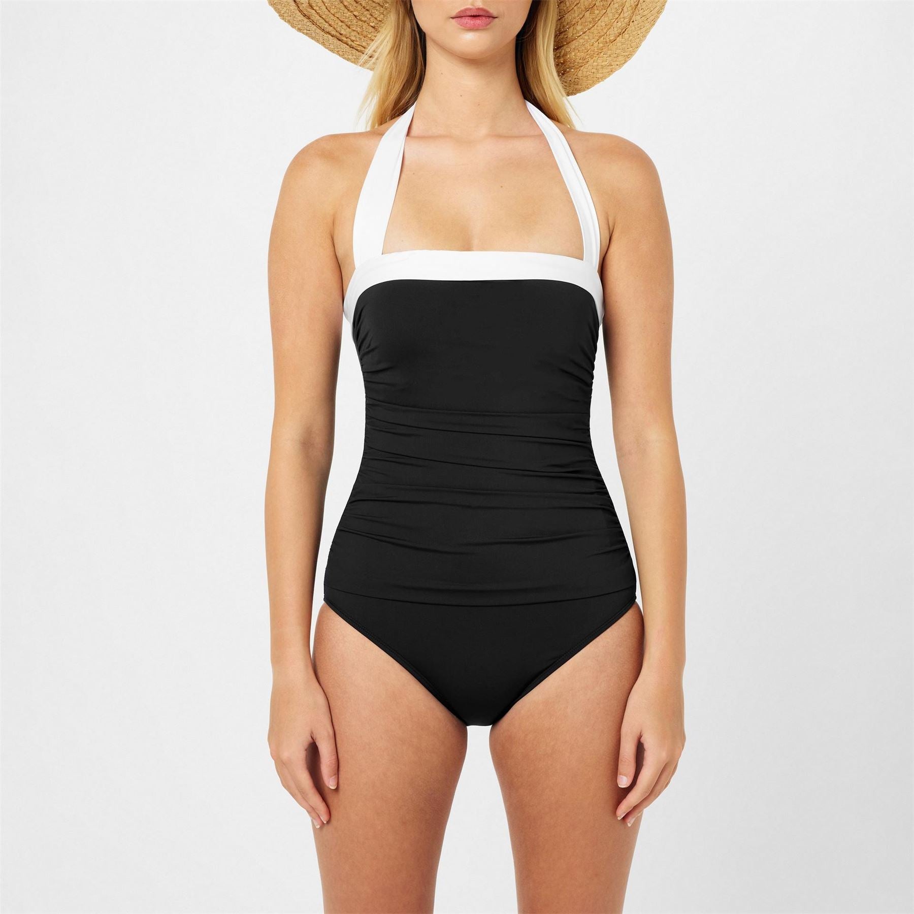 Lauren by Ralph Lauren Contrast Trim Swimsuit