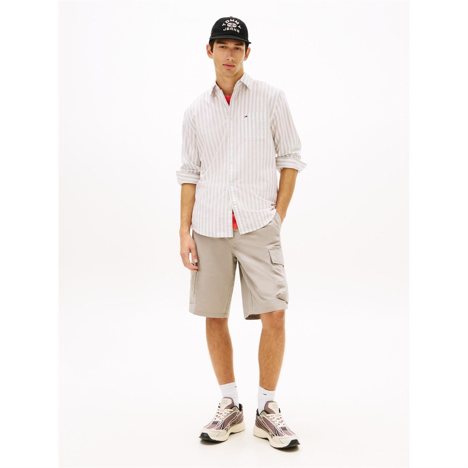 Tommy Jeans Long Sleeve Patterned Shirt