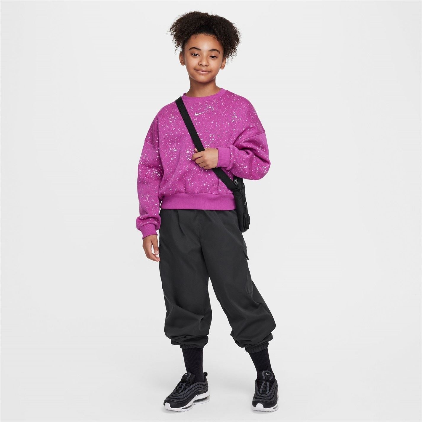 Nike Sportswear Club Fleece Big Kids (girls) Boxy Crew