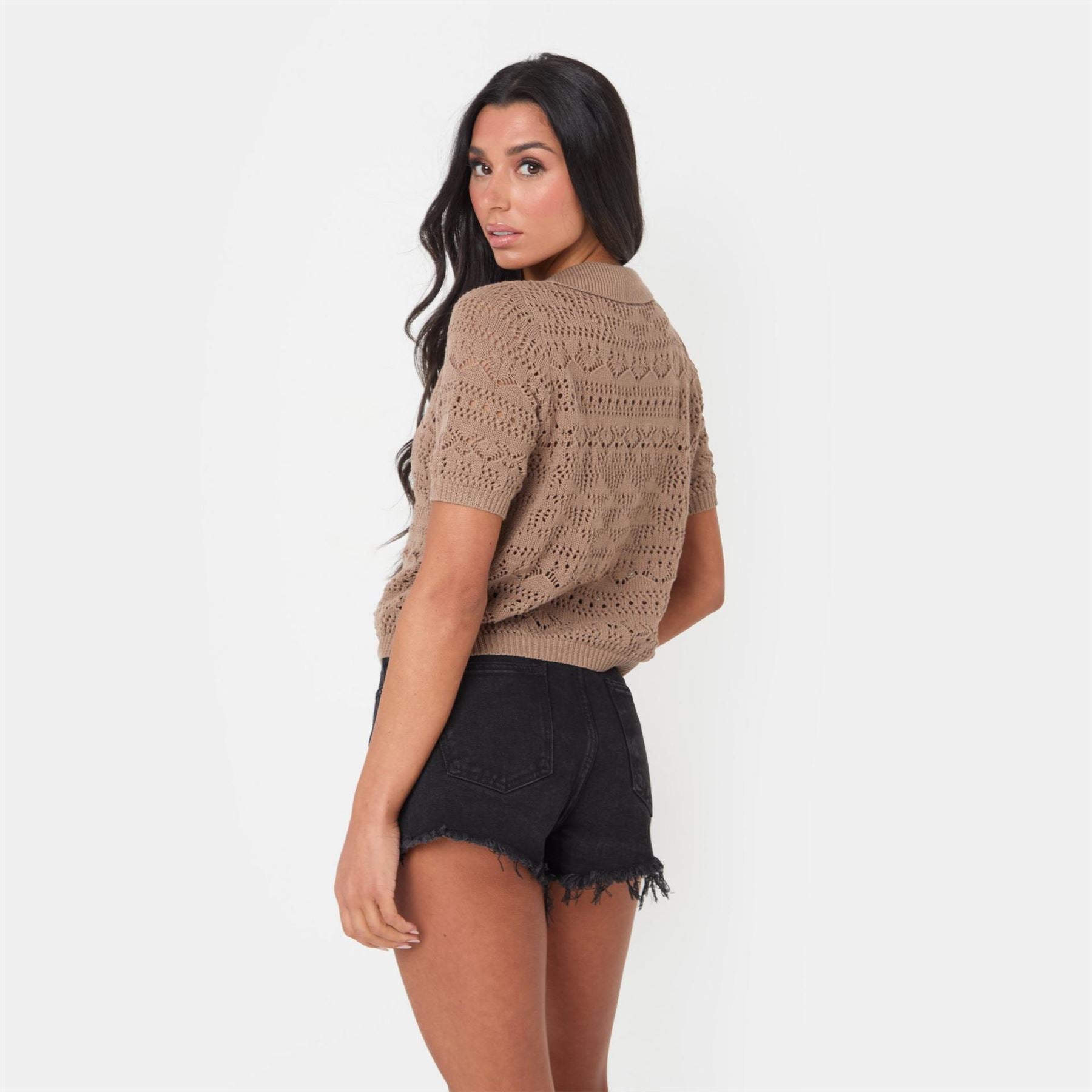 I Saw It First Crochet Lace Top