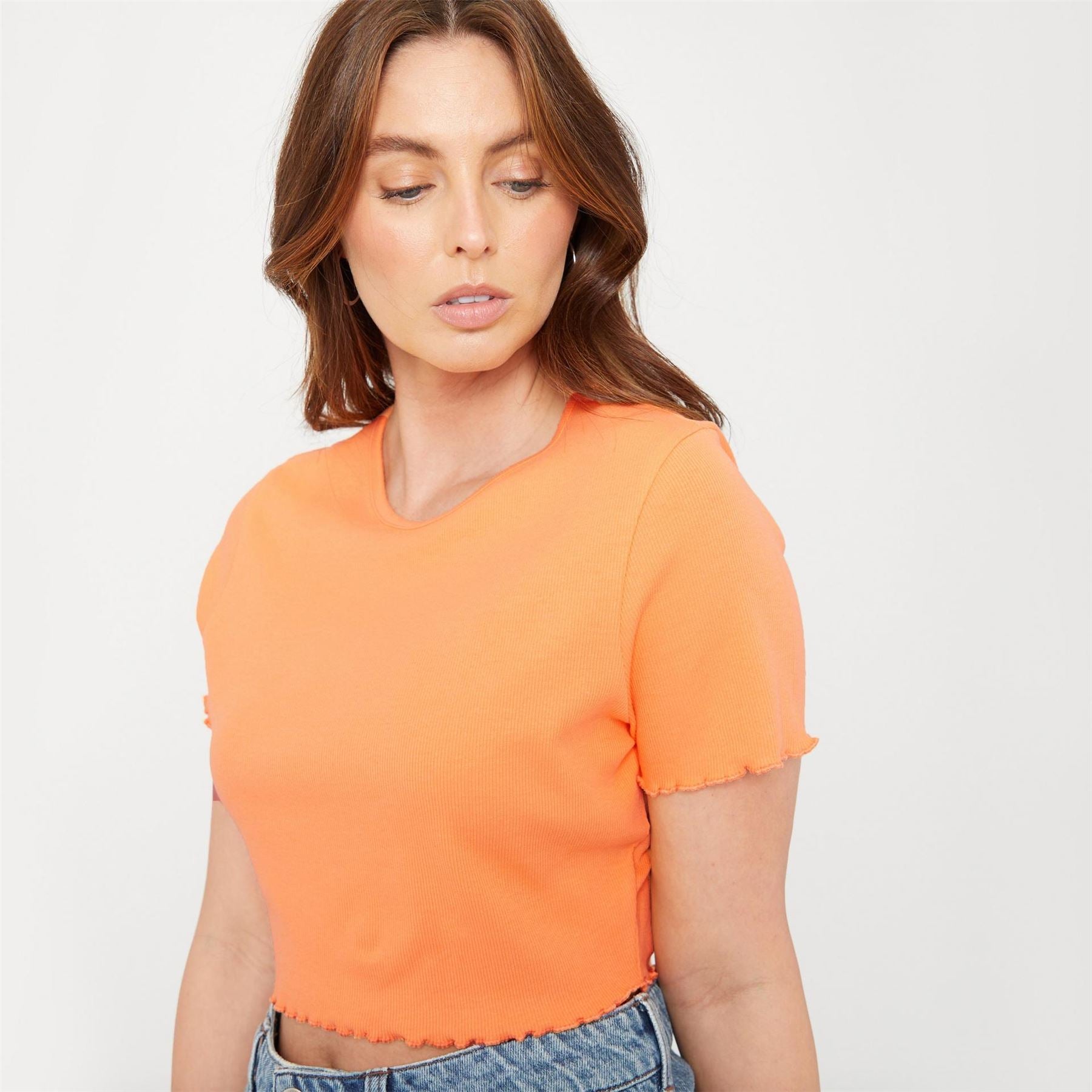 Be You You Crop Regular Fit Crew Neck T-Shirt