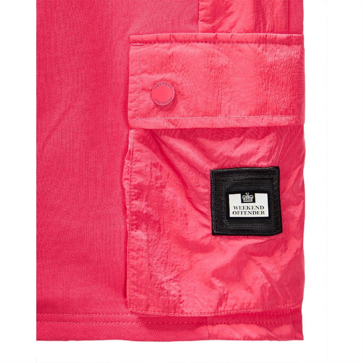 Weekend Offender Pink Sands Solid Casual Shorts with Elasticated Waistband