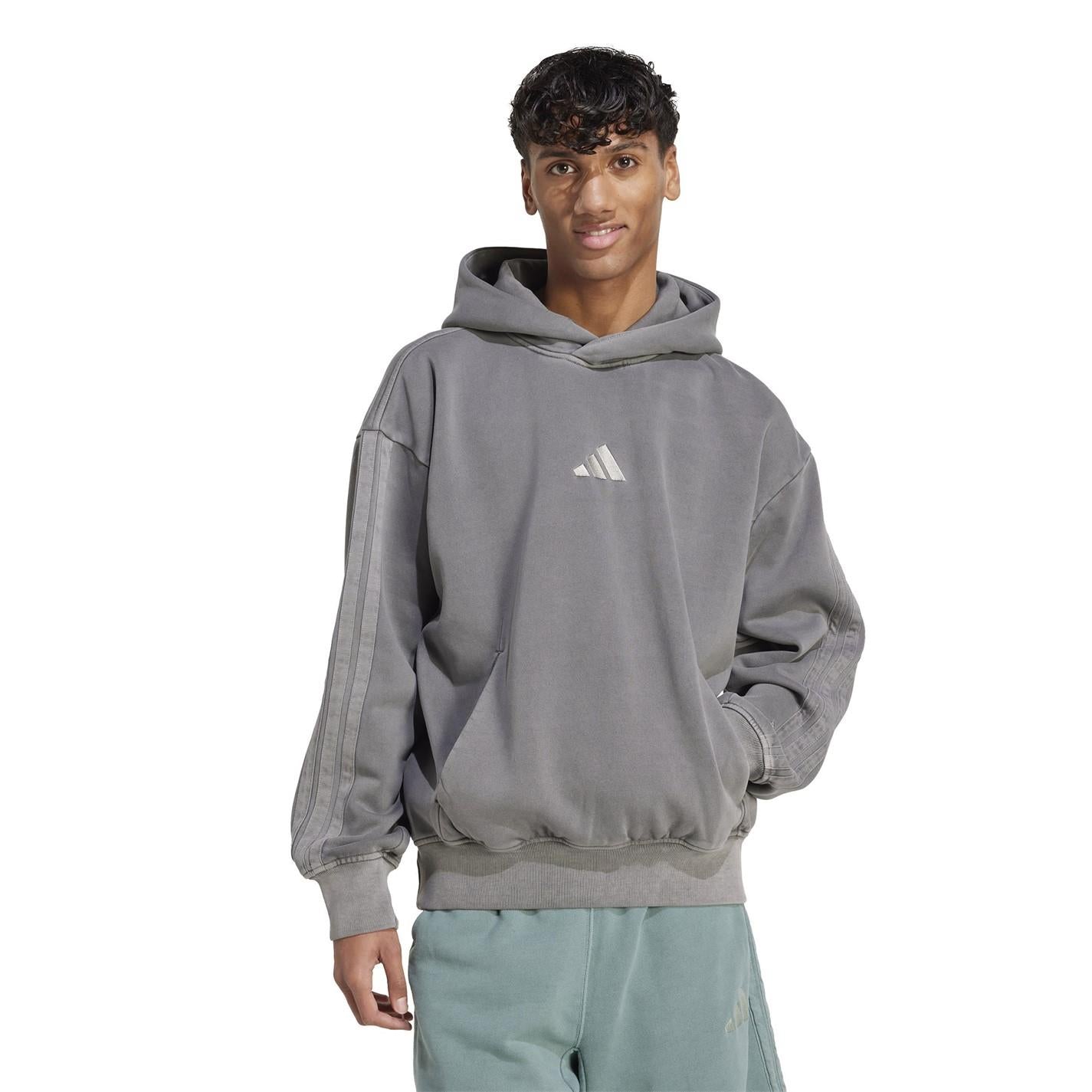 adidas Mens All Szn Fleece Washed Hoodie