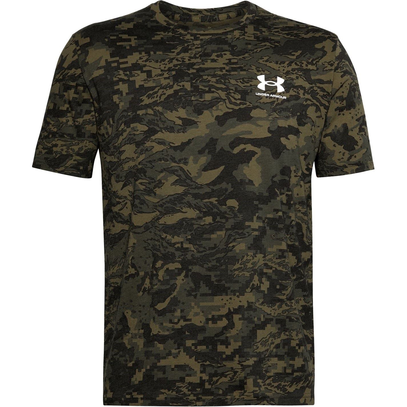 Under Armour Camo Regular Fit Crew Neck Short Sleeve T-Shirt