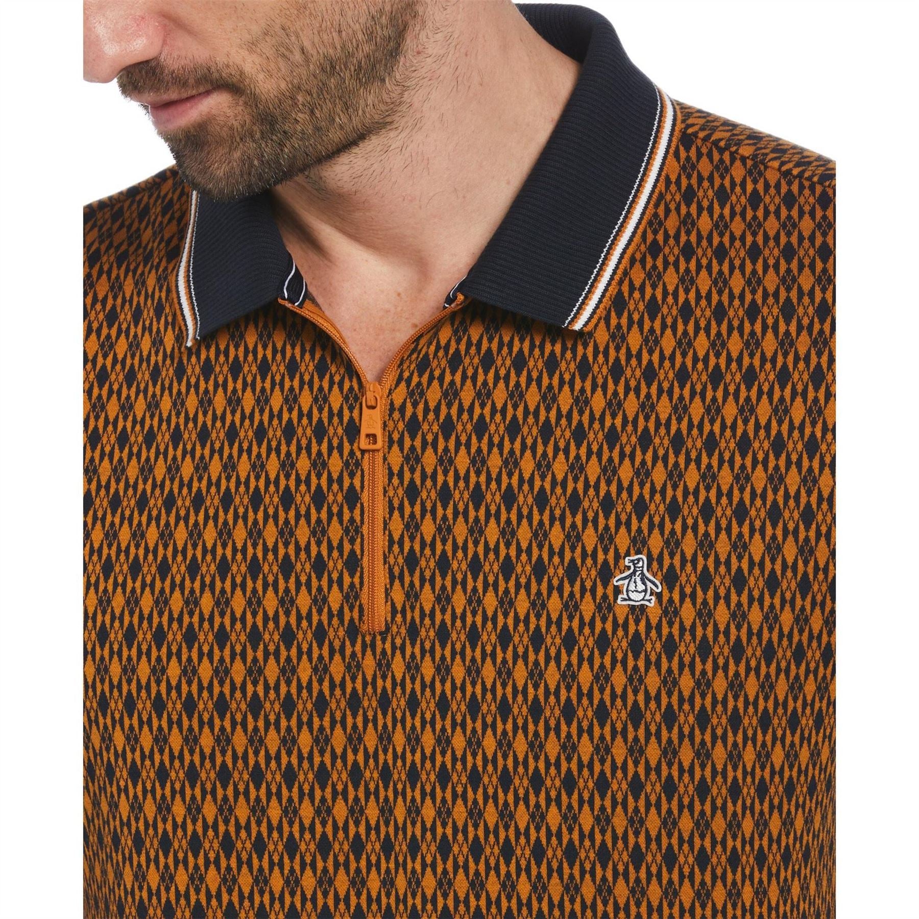 Original Penguin All Over Print Short Sleeve Polo Shirt