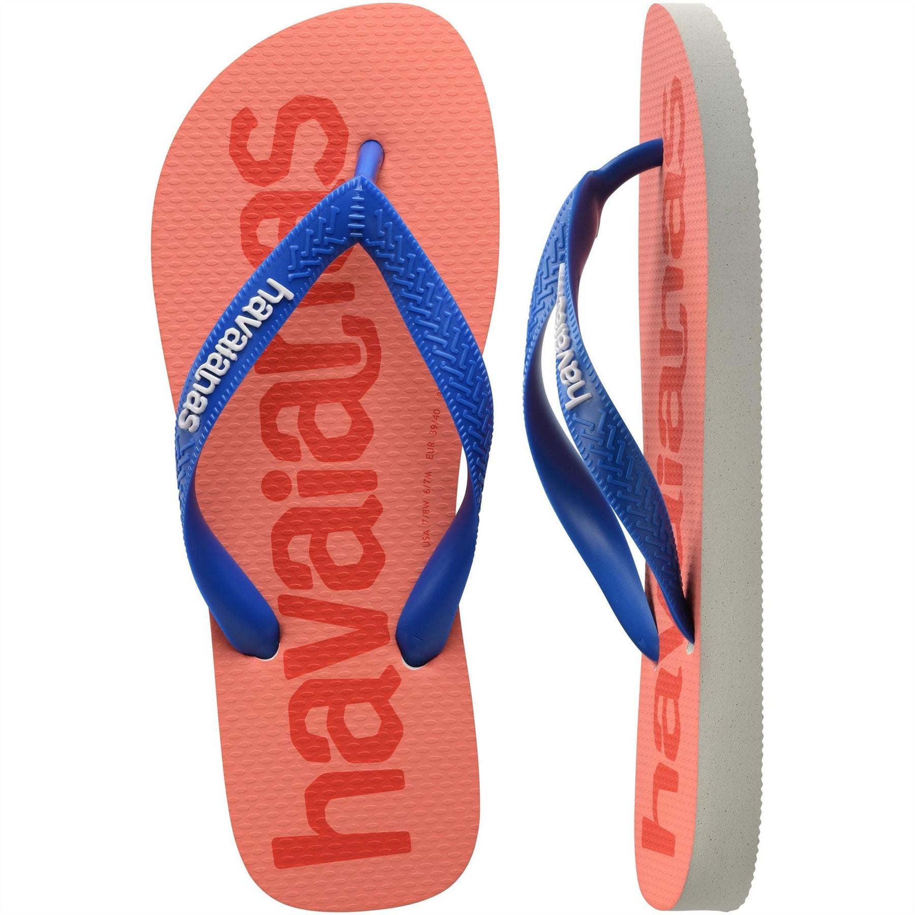 Havaianas Hav. Top Logomania 2 Ruby Red Ruby Flip Flops Womens