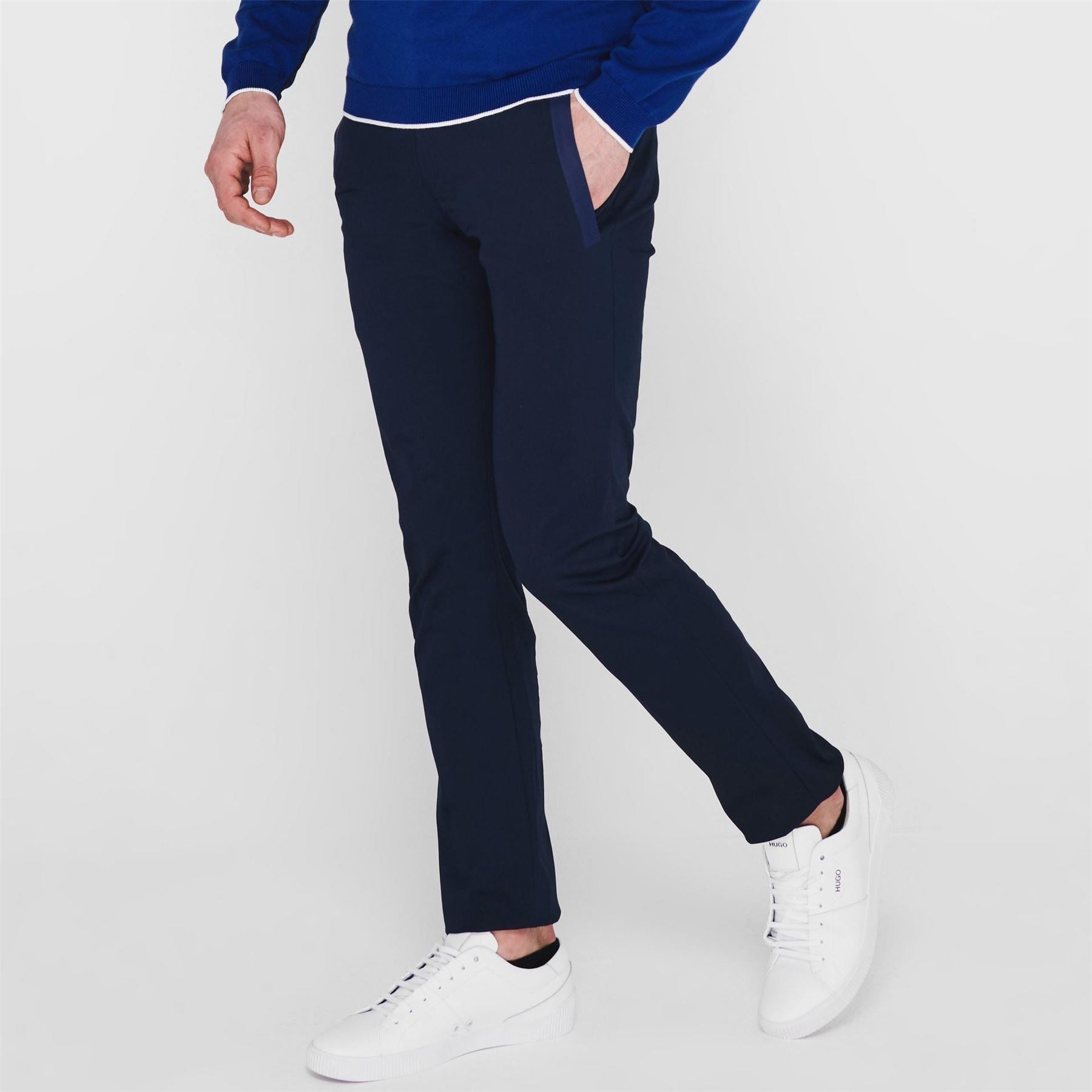 Boss Rogan Button Fastening Slim Fit Trousers