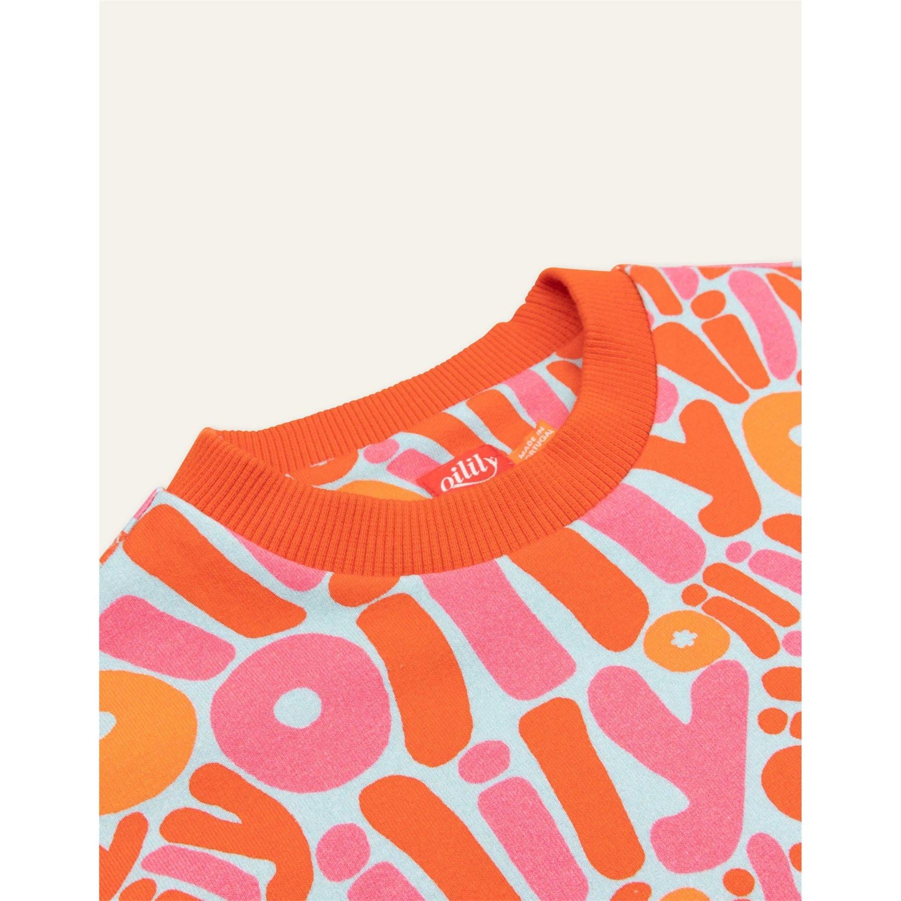 Oilily Aop Crew Neck Long Sleeve Sweatshirt