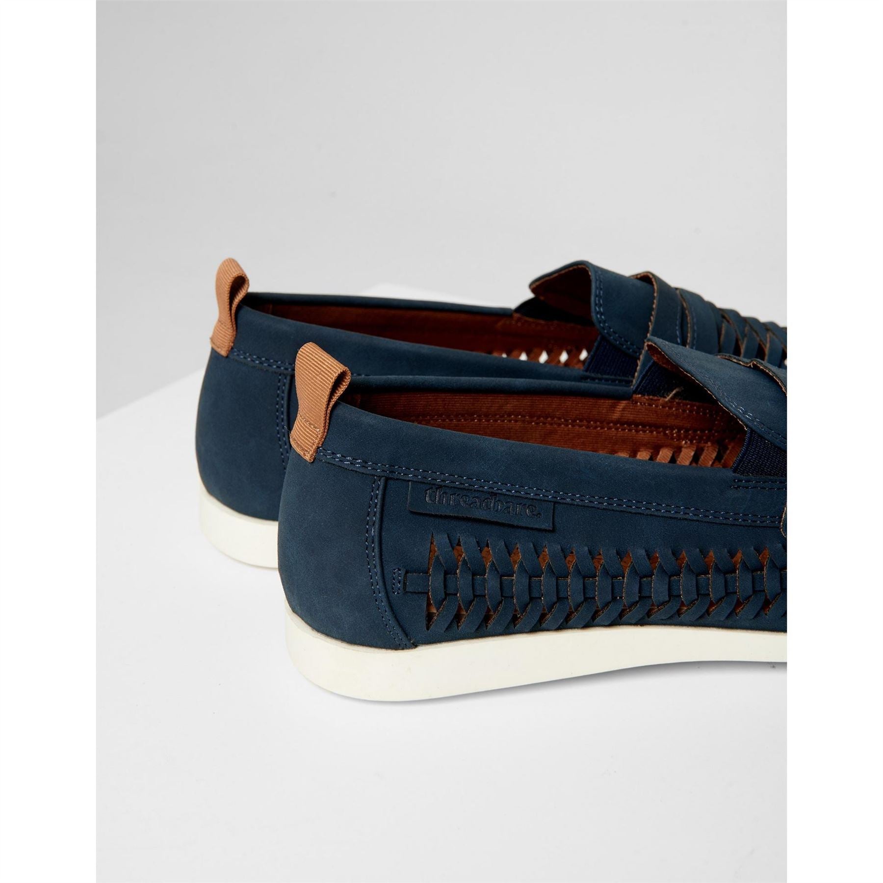 Threadbare Aaron Woven Embellished Penny Loafers