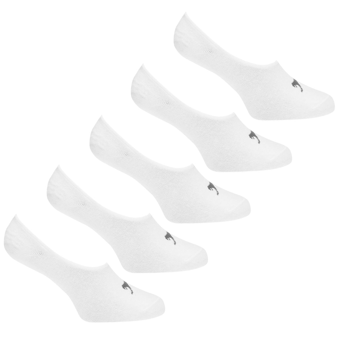 Slazenger Mens Invisible 5 Pack Trainer Socks