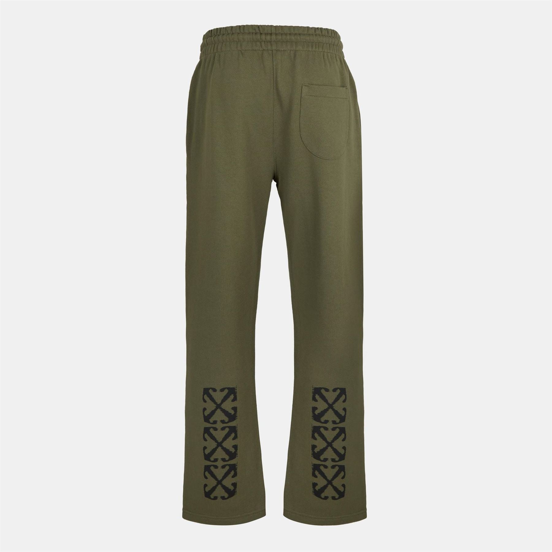 Off White Arrow Solid Patterned Straight Sweatpants