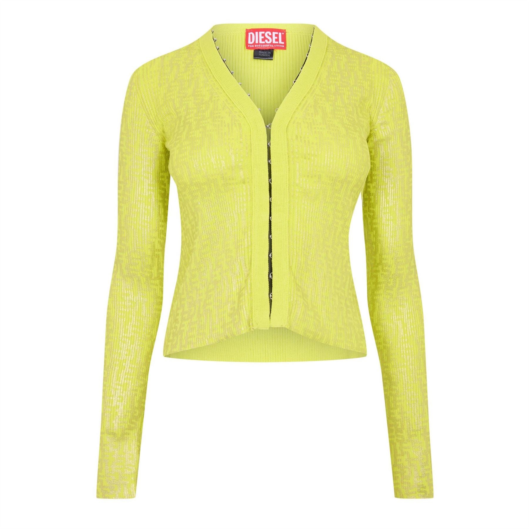 Diesel V-Neck Long Sleeve Slim Fit Sweater