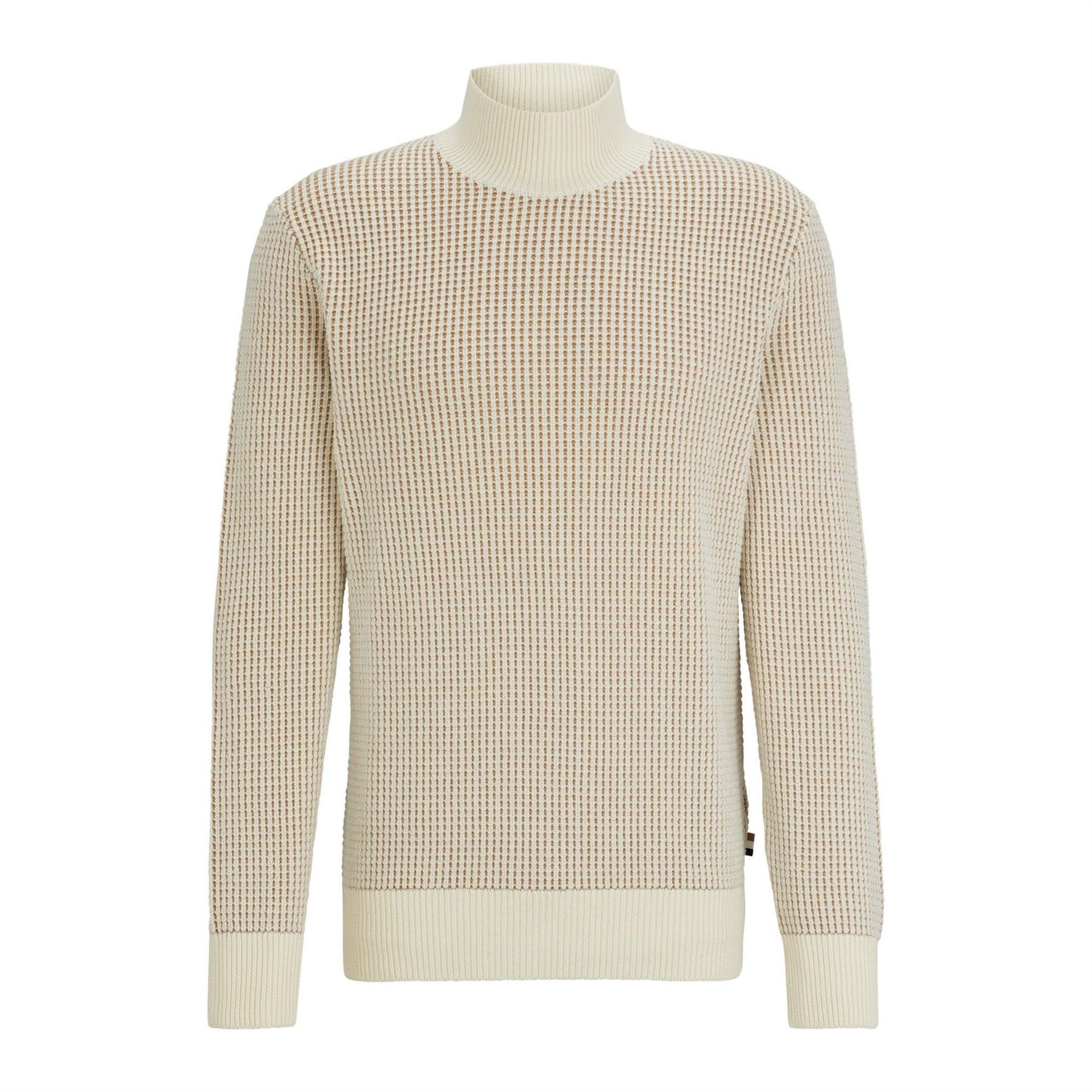 Boss Mock Neck Long Sleeve Regular Fit Sweater
