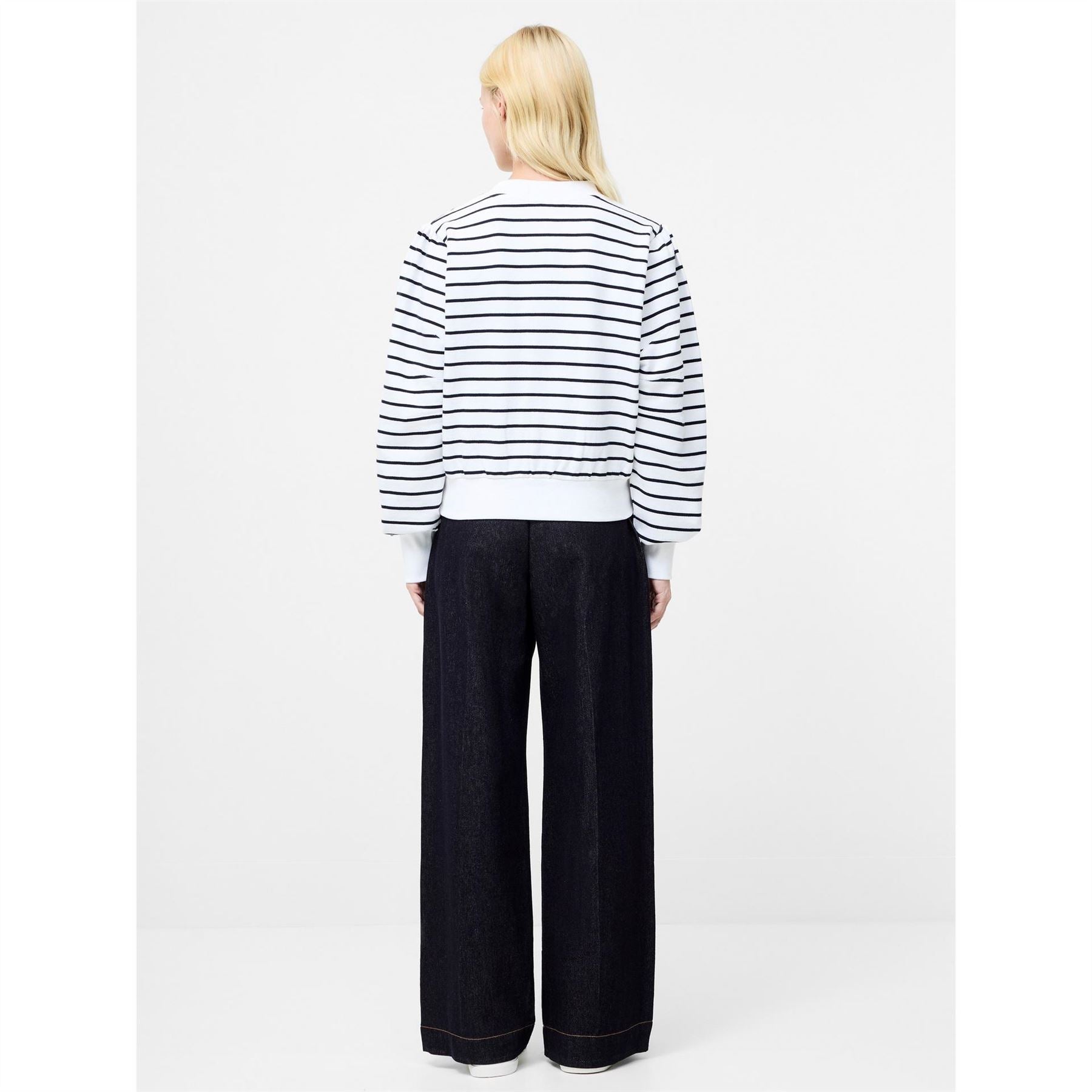 French Connection Sunday Relaxed Fit Puff Sleeve Sweatshirt