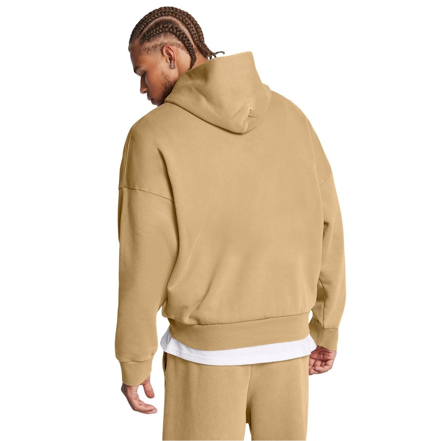 Under Armour Icon Hooded Neck Long Sleeve Drop Shoulder Top