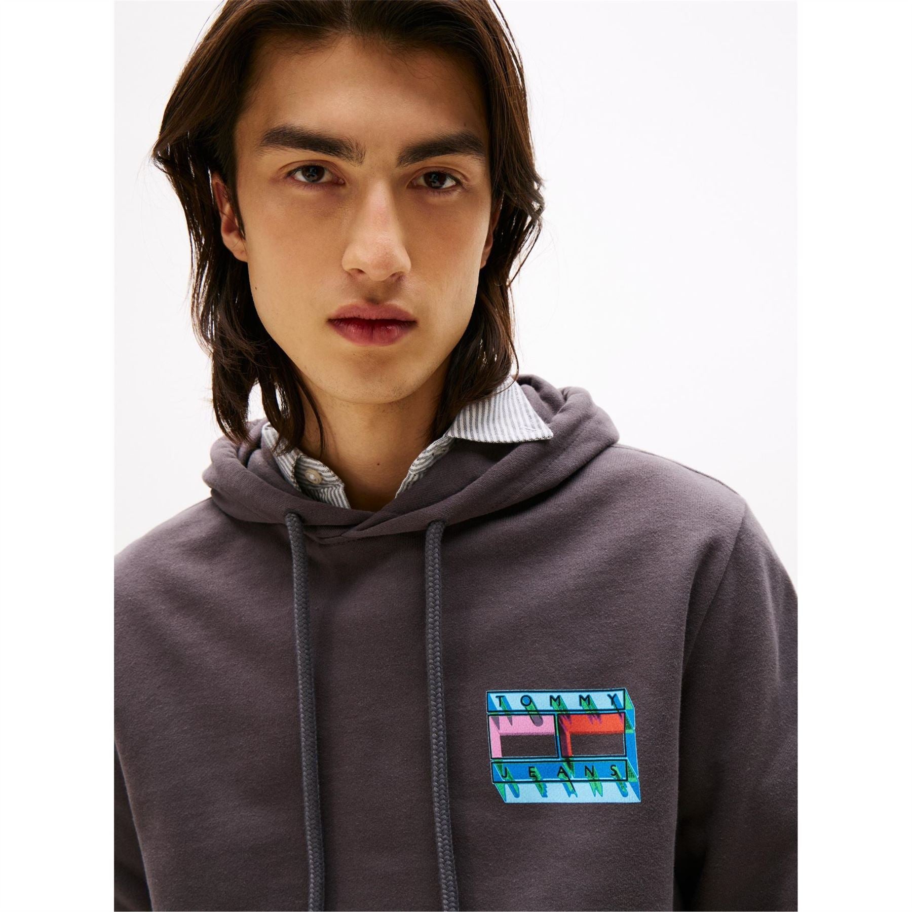 Tommy Jeans Hooded Neck Drop Shoulder Sweatshirt