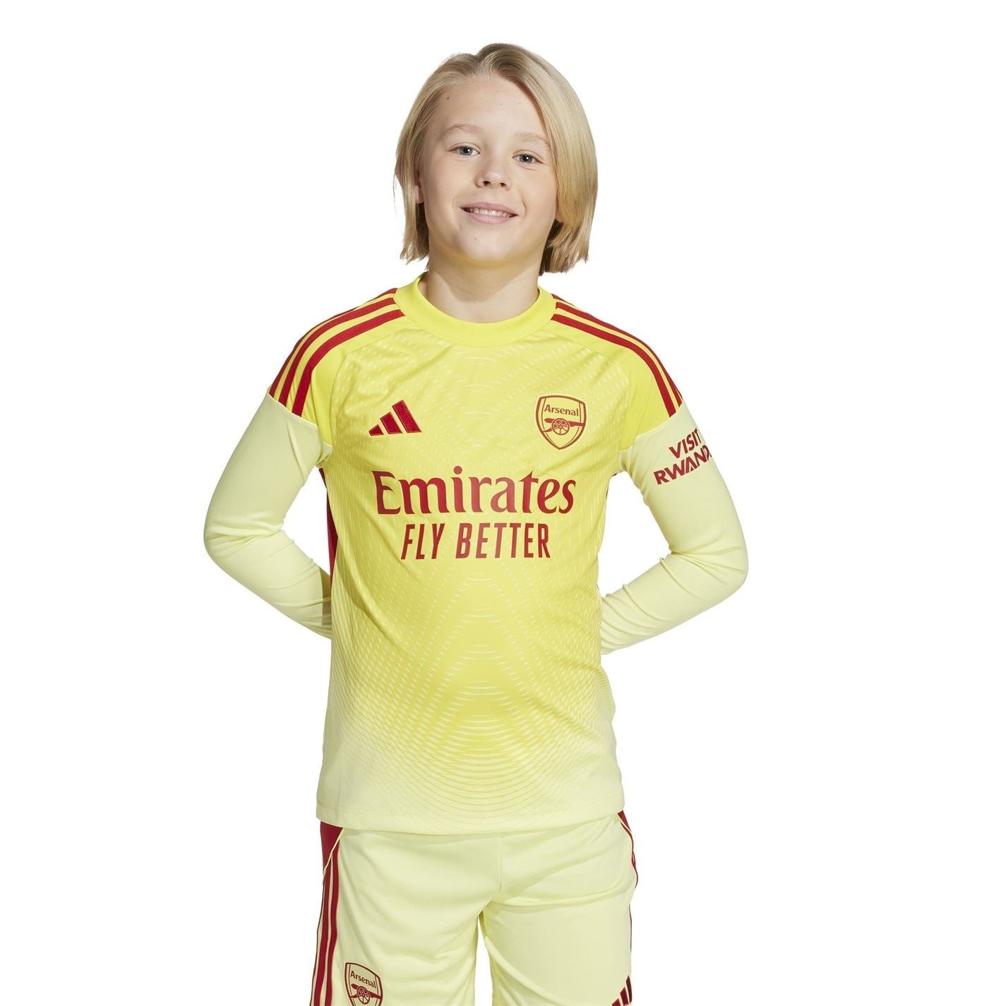 adidas Arsenal Long Sleeve Goalkeeper Shirt 2025 2026 Juniors